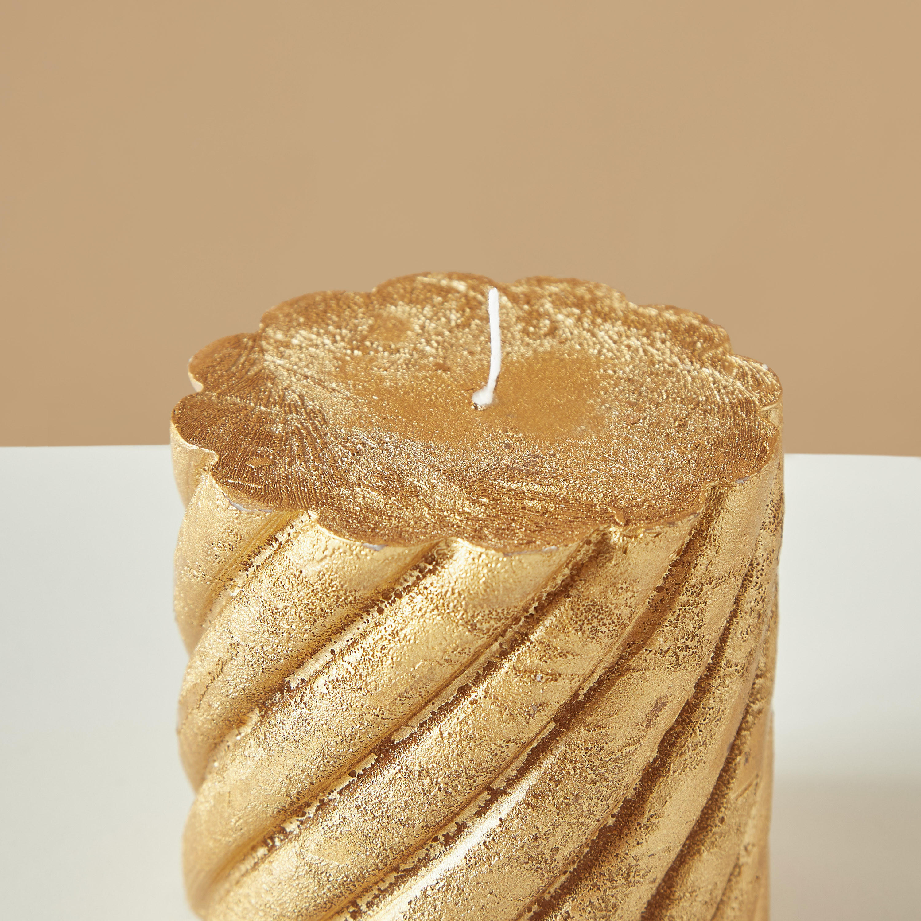 Countryfield Essentials Unscented Spiral Pillar Candle-household-homefragrance-candles-image-4