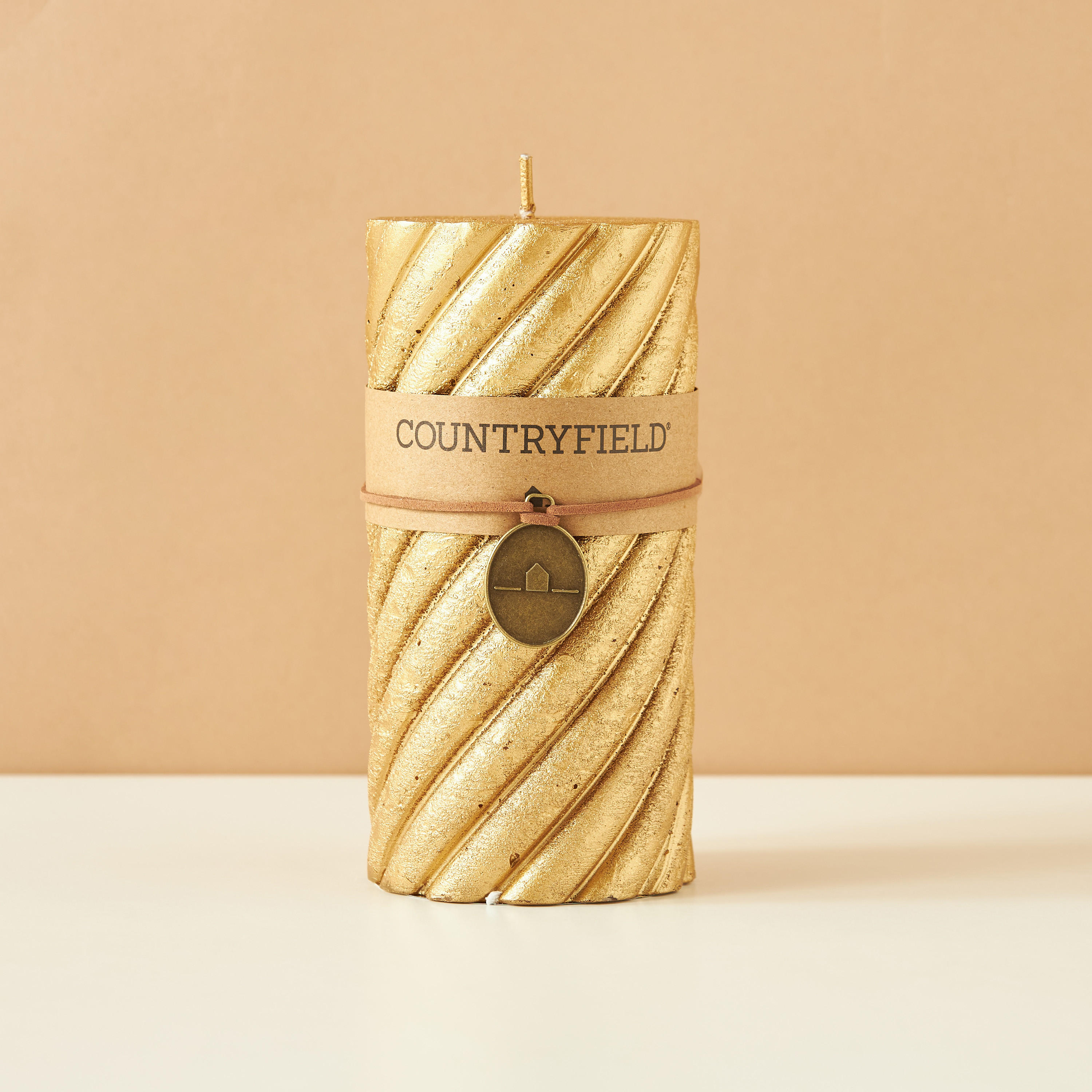 Essentials Unscented Spiral Pillar Candle - 15 cms-household-homefragrance-candles-image-3
