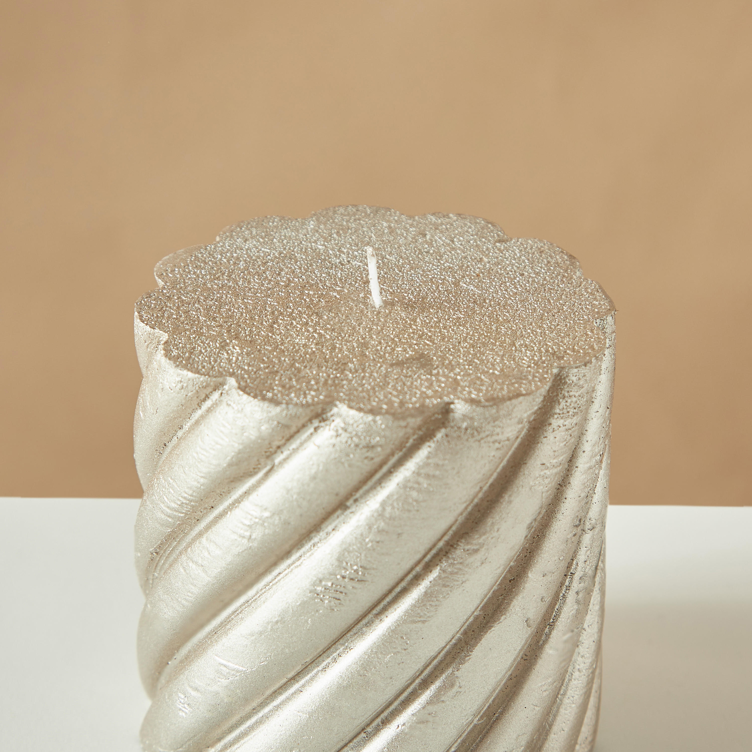Countryfield Essentials Unscented Spiral Pillar Candle-household-homefragrance-candles-image-4