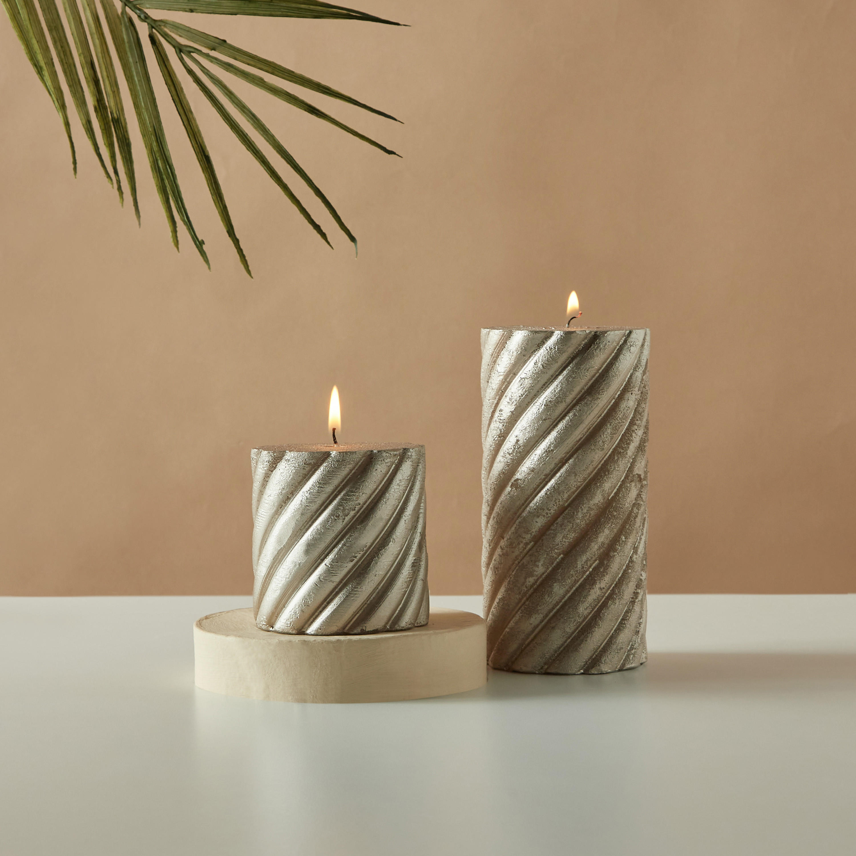 Countryfield Essentials Unscented Spiral Pillar Candle-household-homefragrance-candles-image-5
