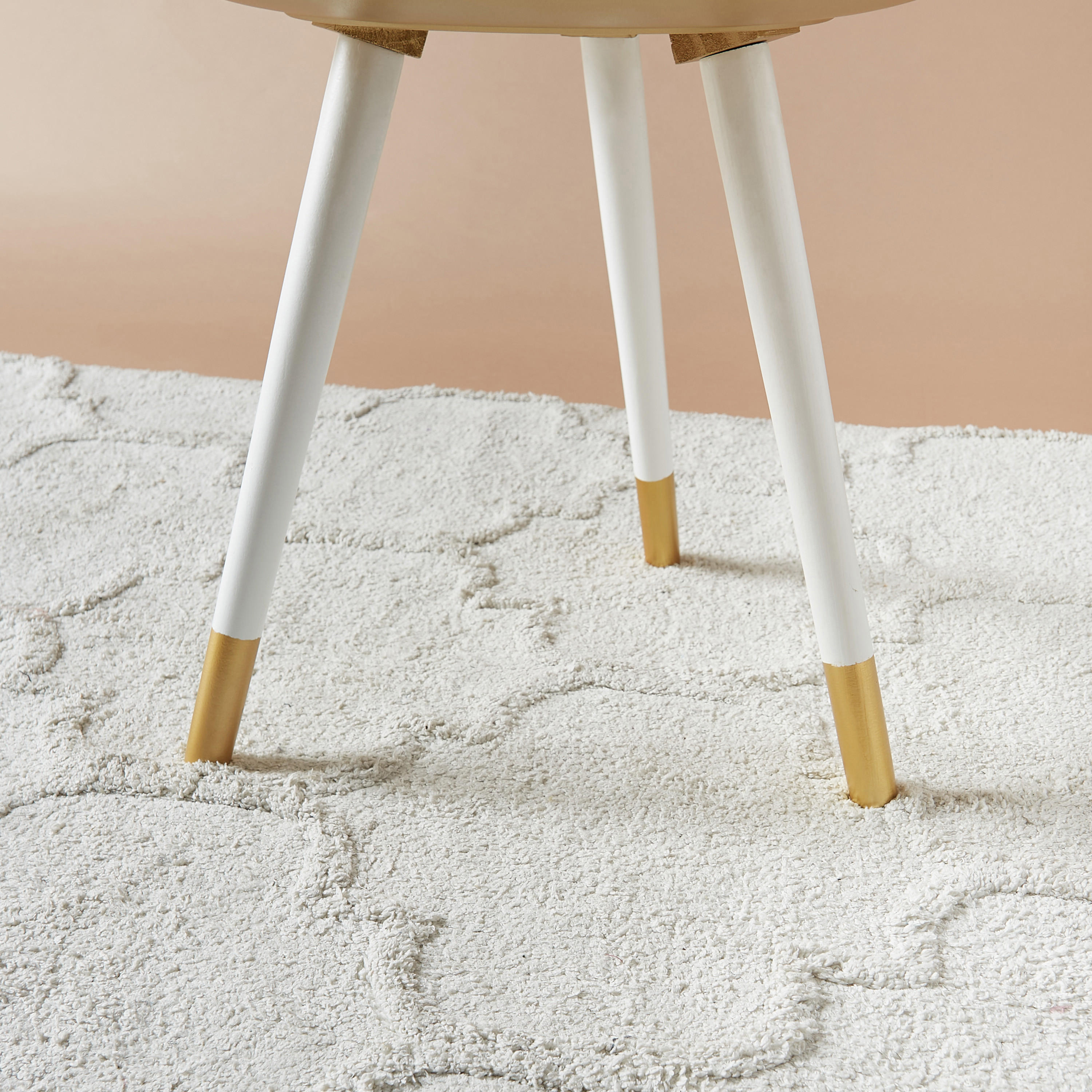 Textured Wooden Accent Table - 49x49x48 cms-furniture-livingroom-sideandendtables-image-5