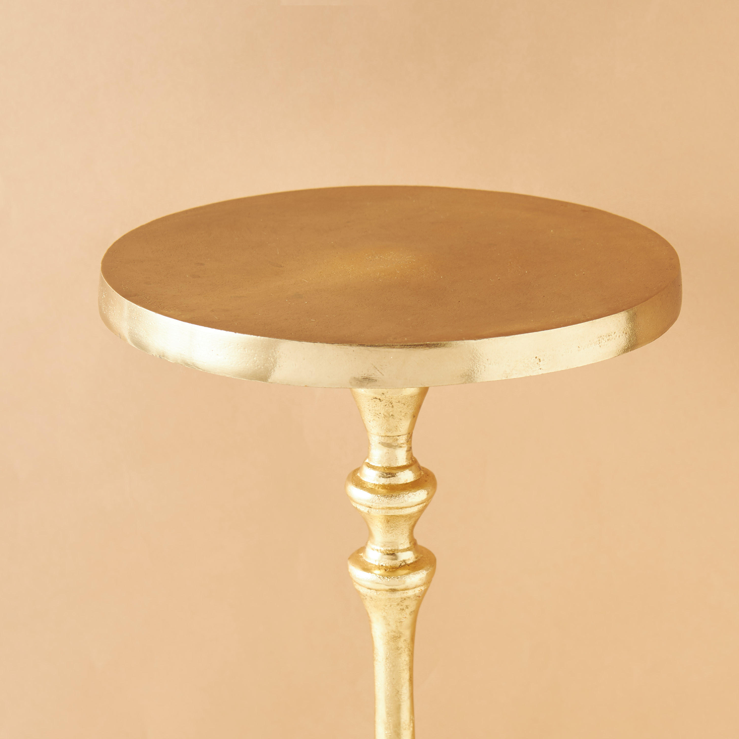 طاولة مستديرة من الألومنيوم بتفاصيل زينة- 23x23x50 سم-furniture-livingroom-sideandendtables-image-3
