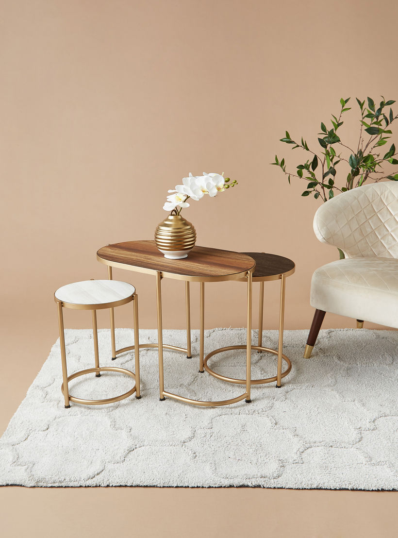 طاولات متداخلة من الصُلب بسطح خشب - 3 قطع-furniture-livingroom-nestoftables-image-2