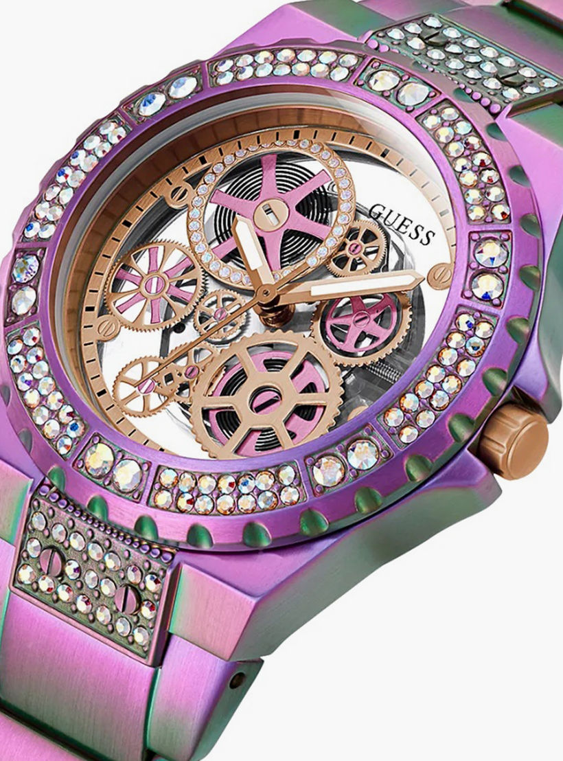 Guess Women's Purple Automatic Stainless Steel Strap Watch - GW0302L3-women-watchesandjewellery-watches-image-4
