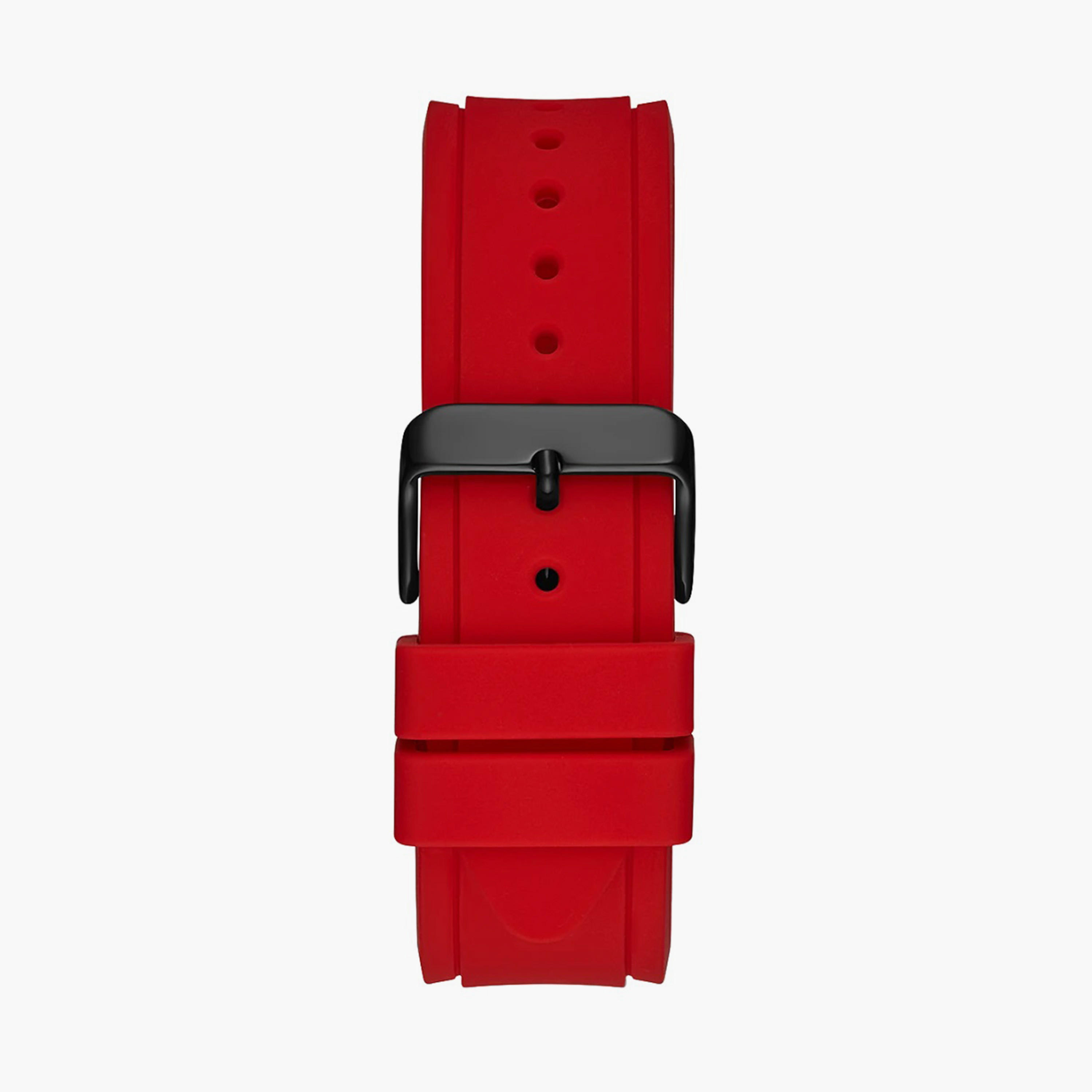 Guess Men's Red Analog Silicone Strap Watch - GW0362G4-men-watchesandjewellery-watches-image-3