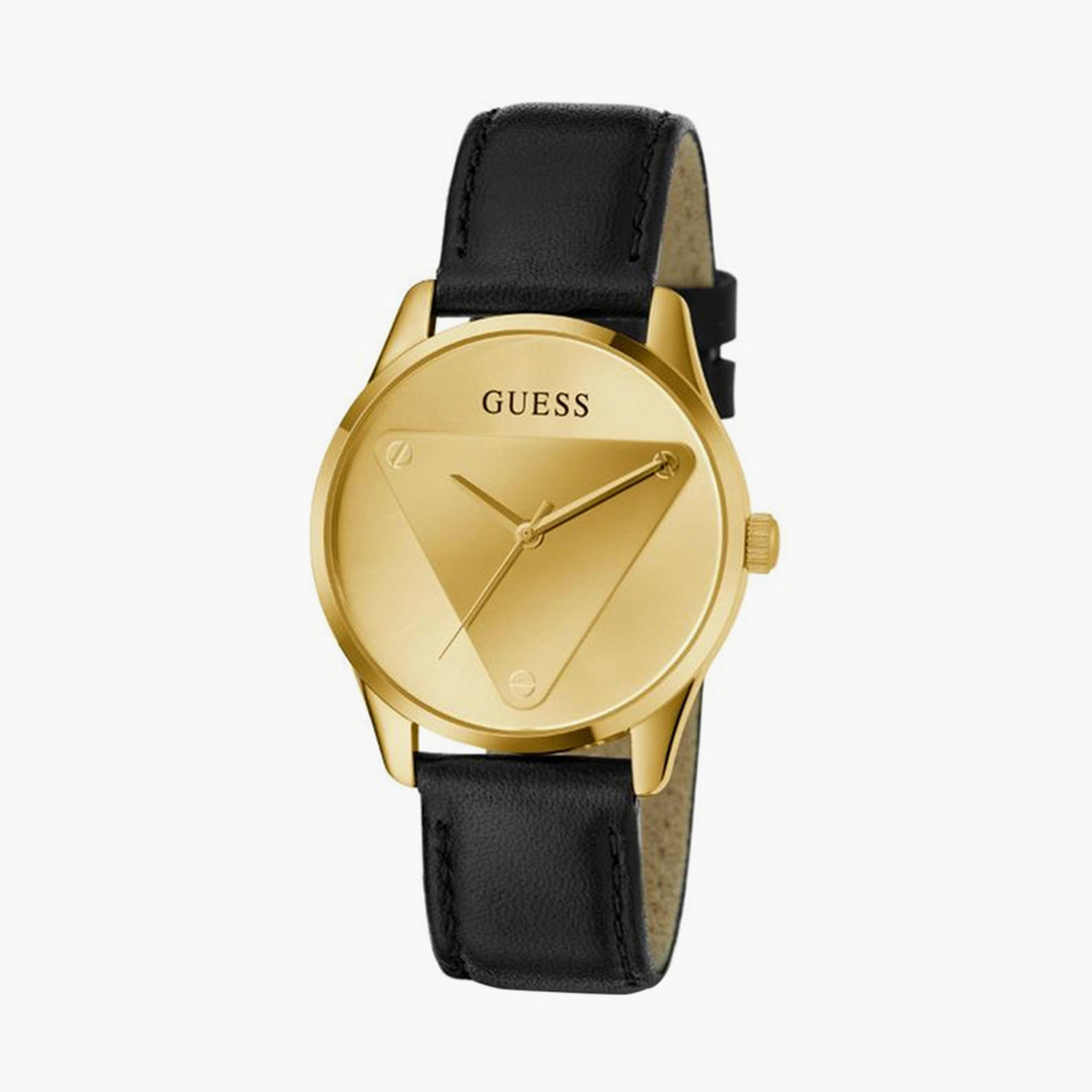 Guess Women's Black Analog Leather Strap Watch - GW0399L3-women-watchesandjewellery-watches-image-1