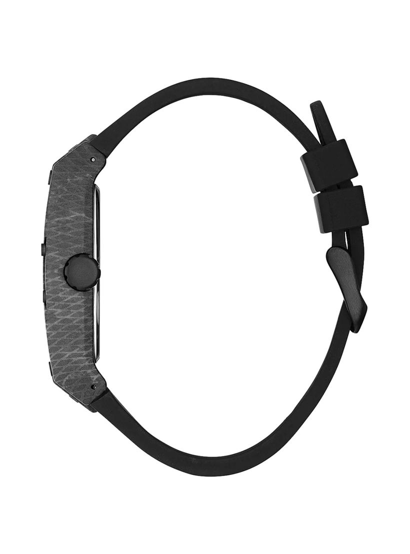 Guess Men's Black Chronograph Silicone Strap Watch - GW0422G2 | 43 MM-men-watchesandjewellery-watches-image-2