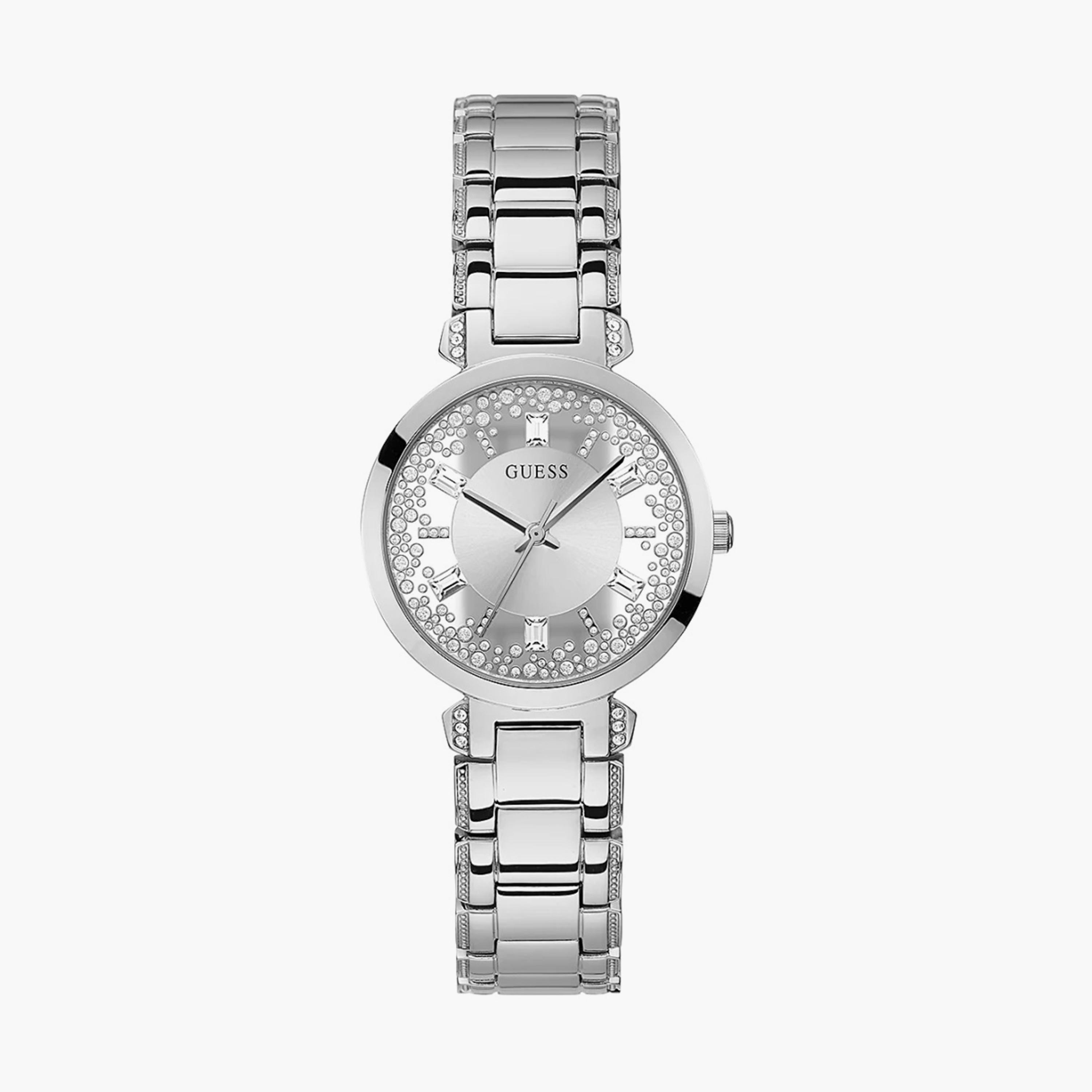  00SGM008I018 - ساعة انالوج من اوماكس للنساء بمينا فضي مع سوار فضي -women-watchesandjewellery-watches-image-1