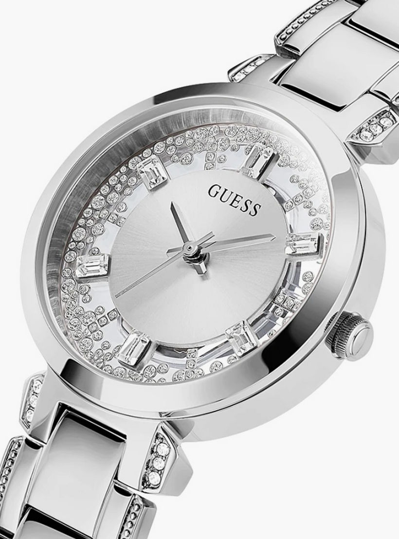 Guess Silver Analog Stainless Steel Strap Watch - GW0470L1 | 33 MM-women-watchesandjewellery-watches-image-4