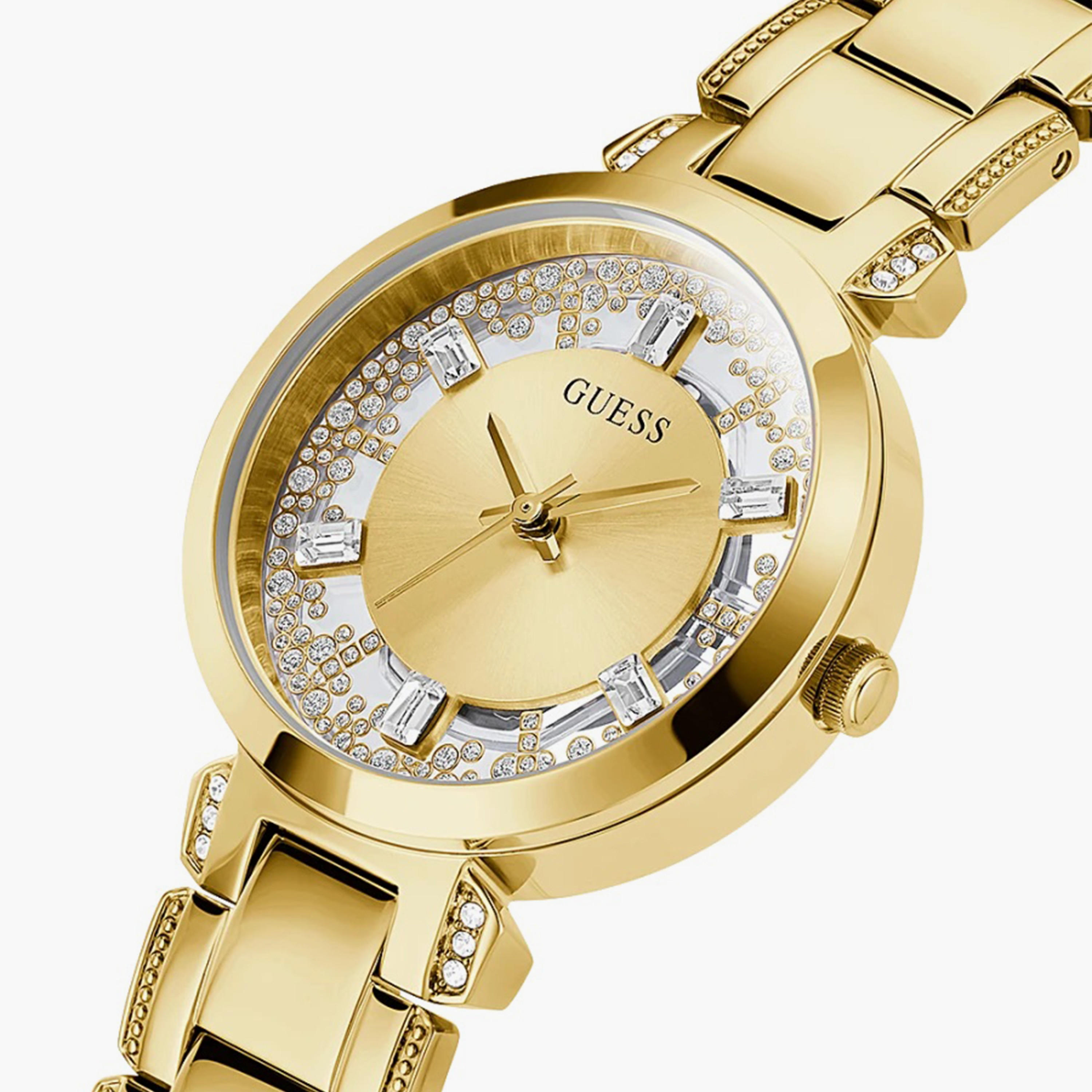Guess Gold Analog Stainless Steel Strap Watch - GW0470L2-women-watchesandjewellery-watches-image-4