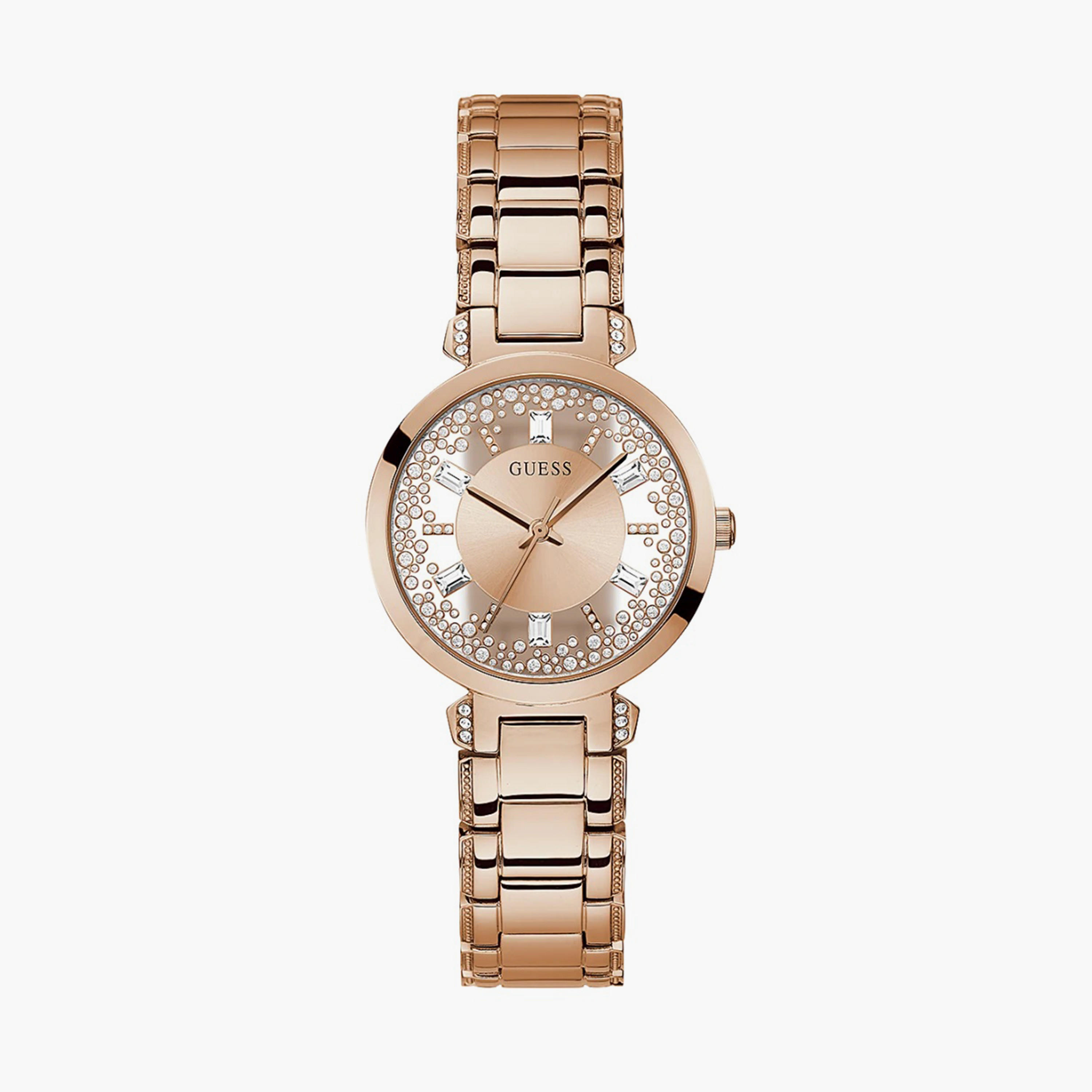 Guess Rose Gold Analog Stainless Steel Strap Watch - GW0470L3-women-watchesandjewellery-watches-image-1