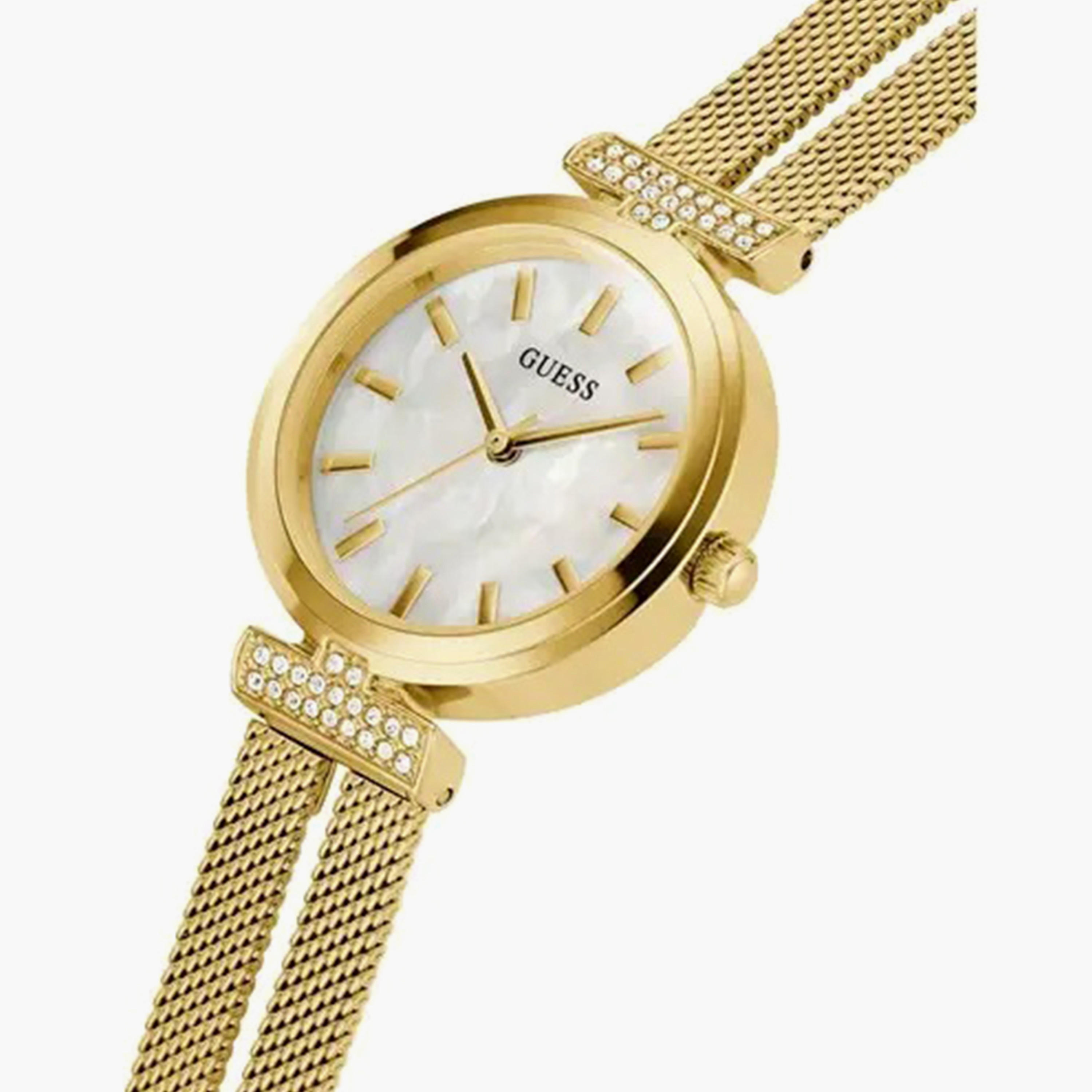 Guess Gold Analog Stainless Steel Strap Watch - GW0471L2-women-watchesandjewellery-watches-image-4