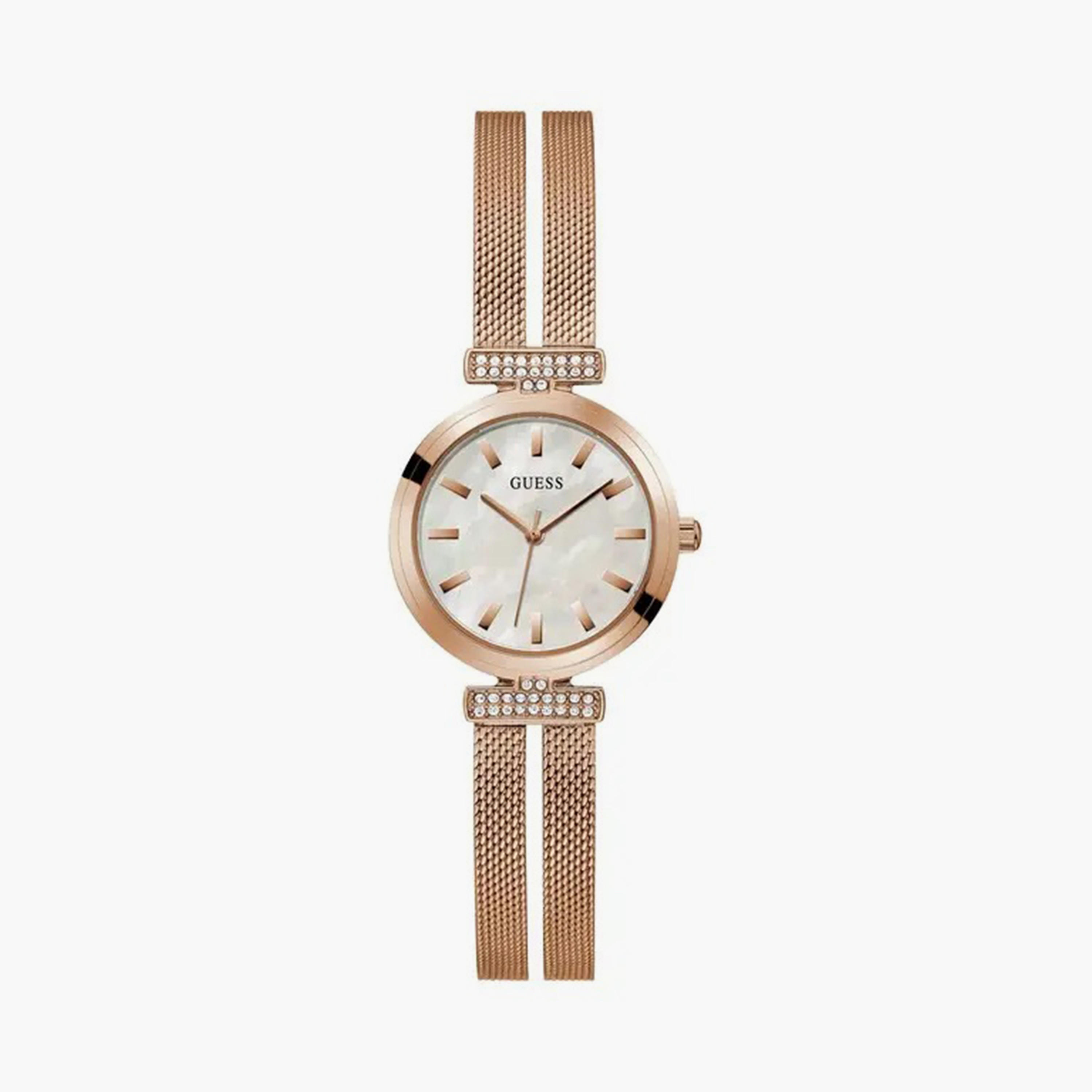 Guess Rose Gold Analog Stainless Steel Strap Watch - GW0471L3 | 28 MM-women-watchesandjewellery-watches-image-1