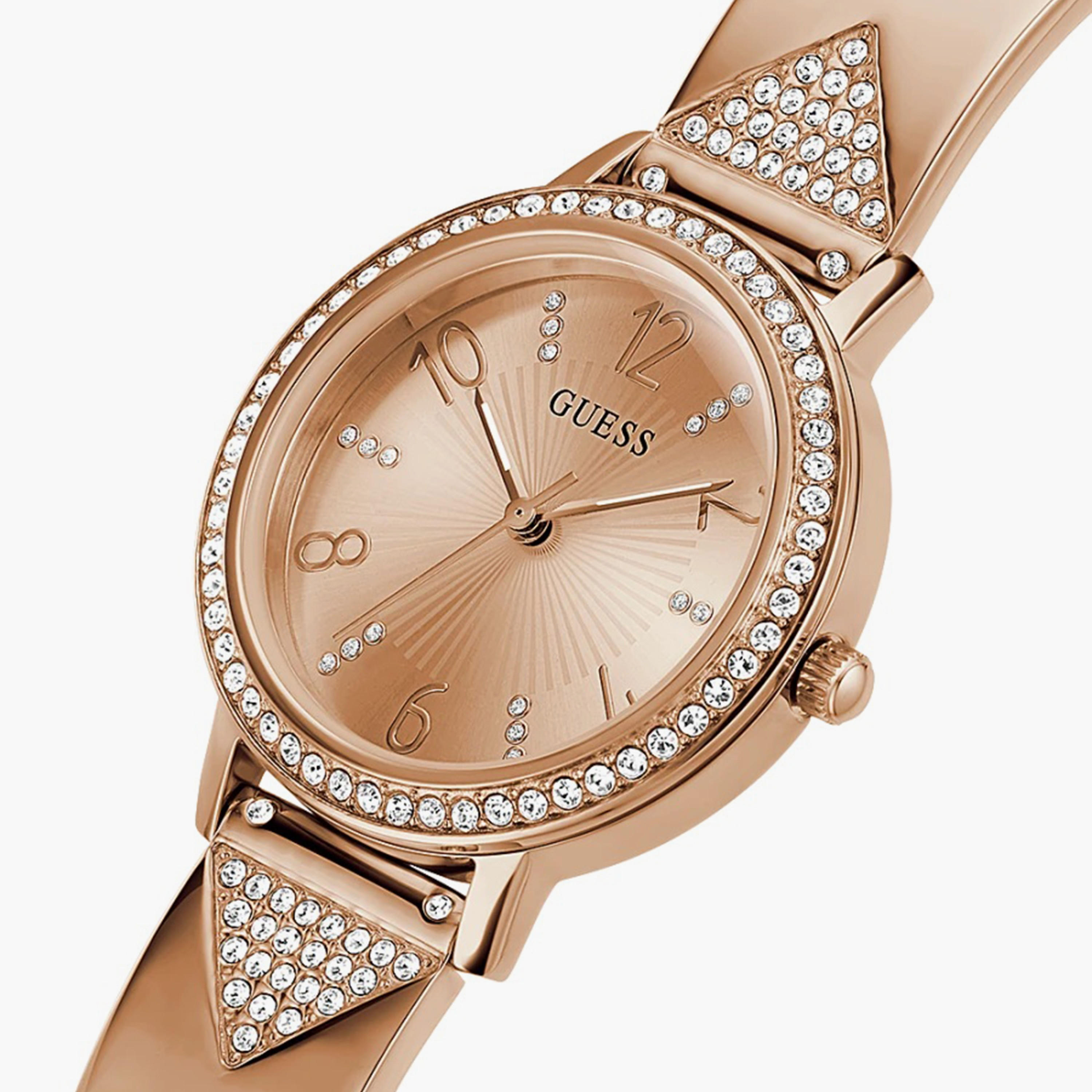 Guess Rose Gold Analog Stainless Steel Strap Watch - GW0474L3-women-watchesandjewellery-watches-image-4