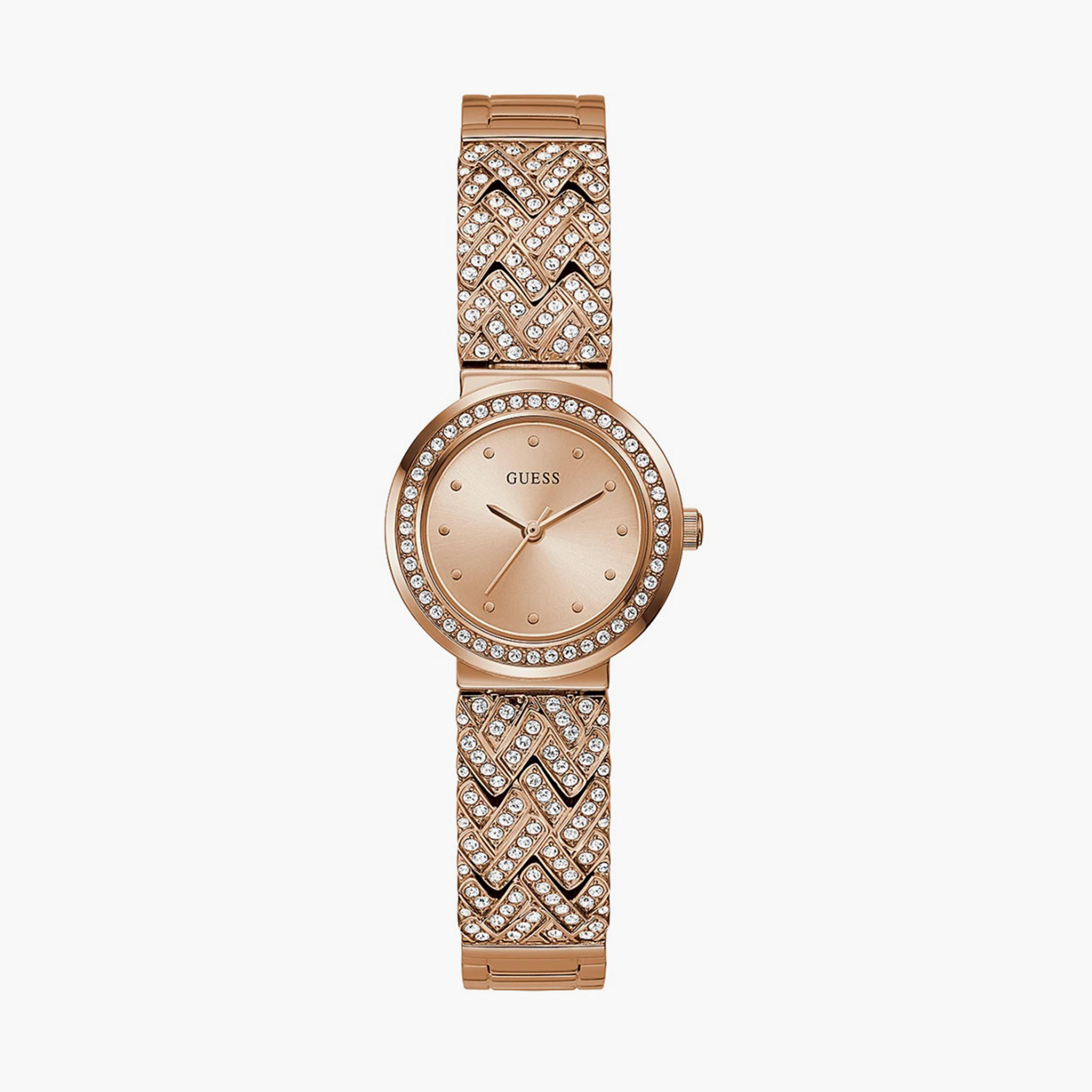 Guess Rose Gold Analog Stainless Steel Strap Watch - GW0476L3-women-watchesandjewellery-watches-image-1