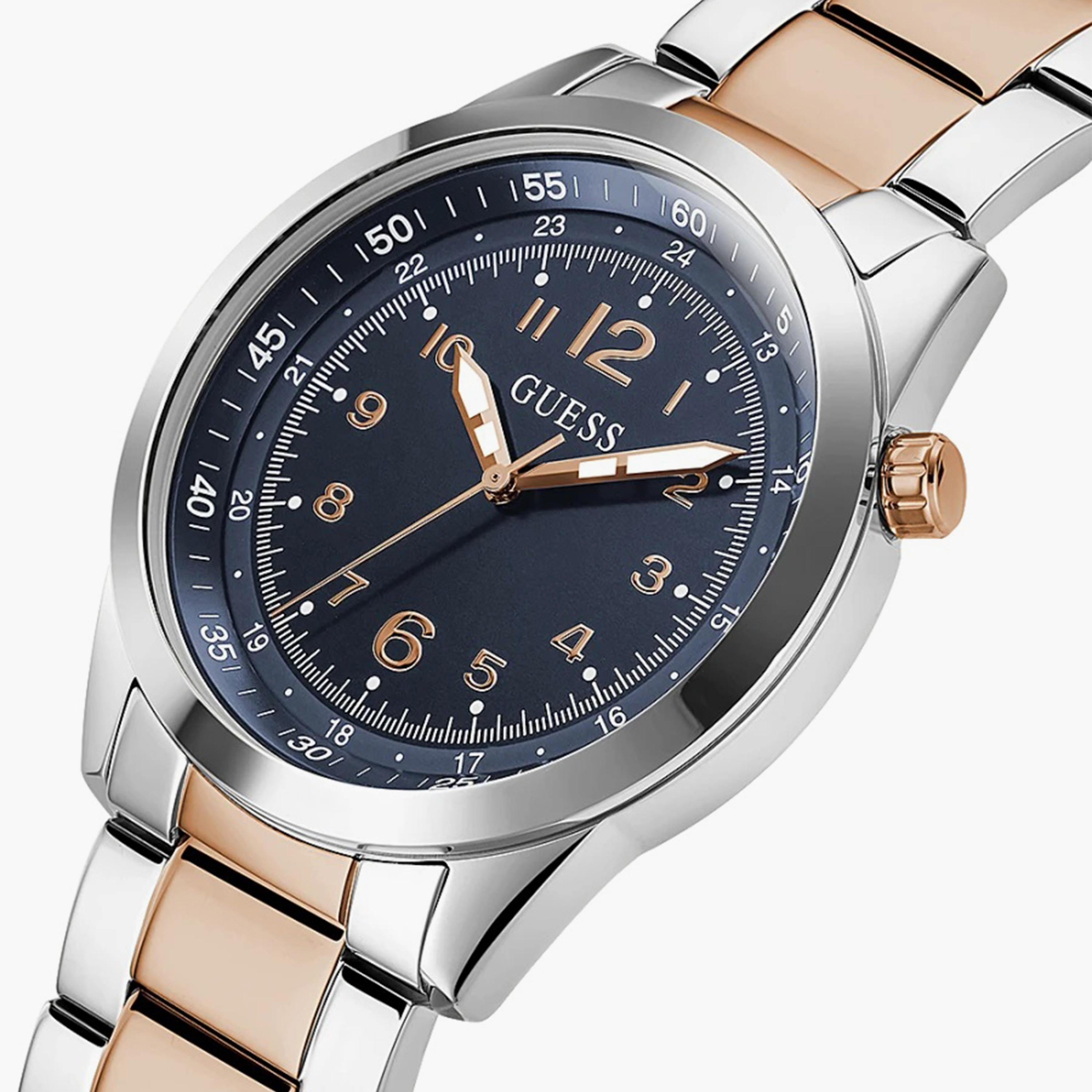 GW0493G3 ساعة يد أنالوج للرجال بسوار ستانلس ستيل بلون فضي وذهبي من جيس -men-watchesandjewellery-watches-image-4