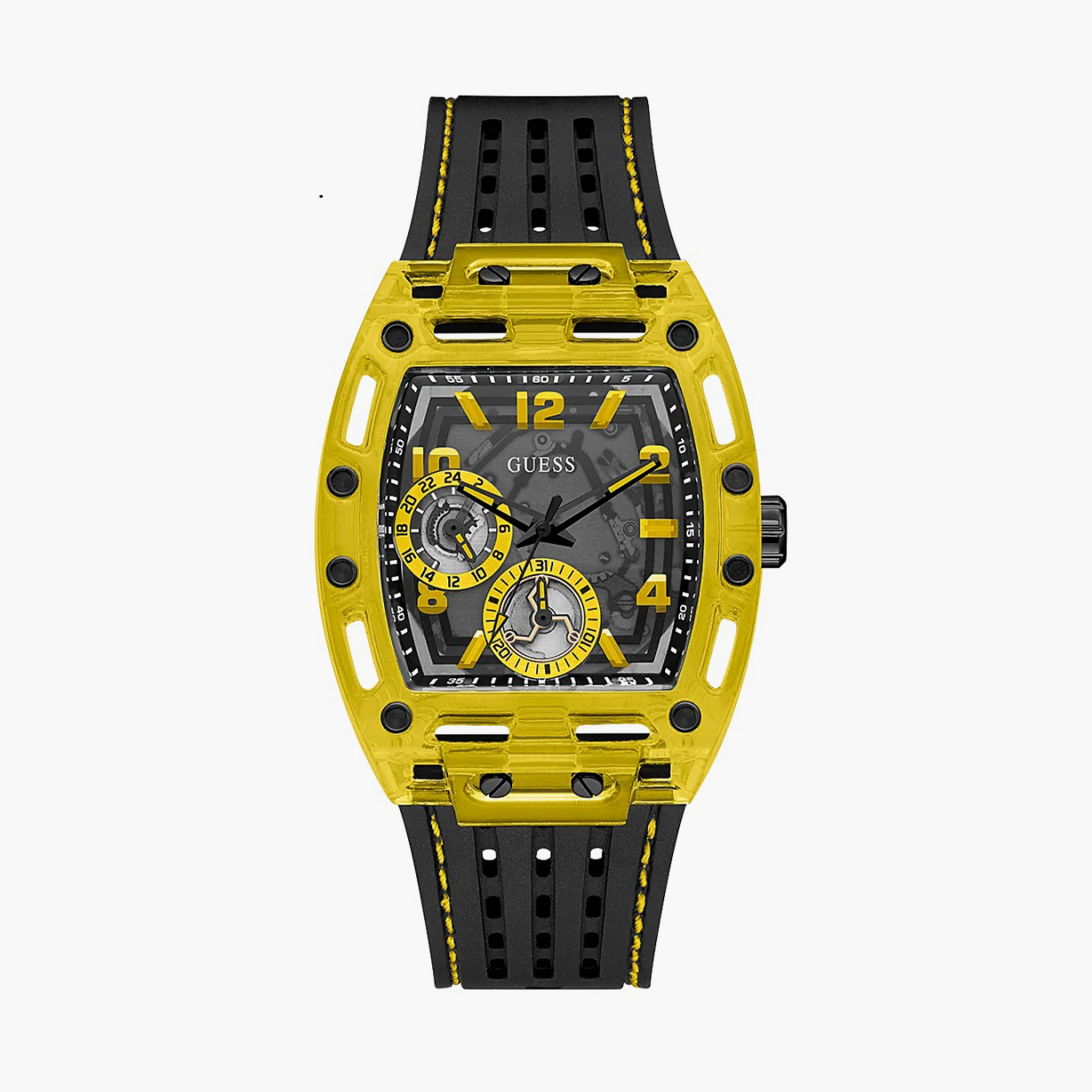  00SX7001QQ31 - ساعة انالوج من اوماكس للرجال بمينا ذهبي مع سوار بني -men-watchesandjewellery-watches-image-1