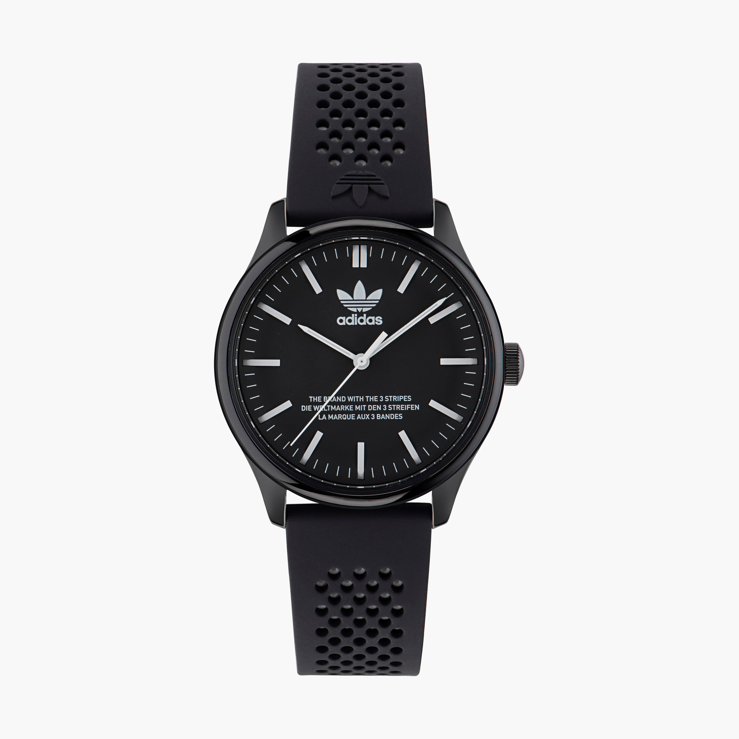 Adidas Unisex Black Analog Silicone Strap Watch - AOSY23031 | 40 MM-men-watchesandjewellery-watches-image-1
