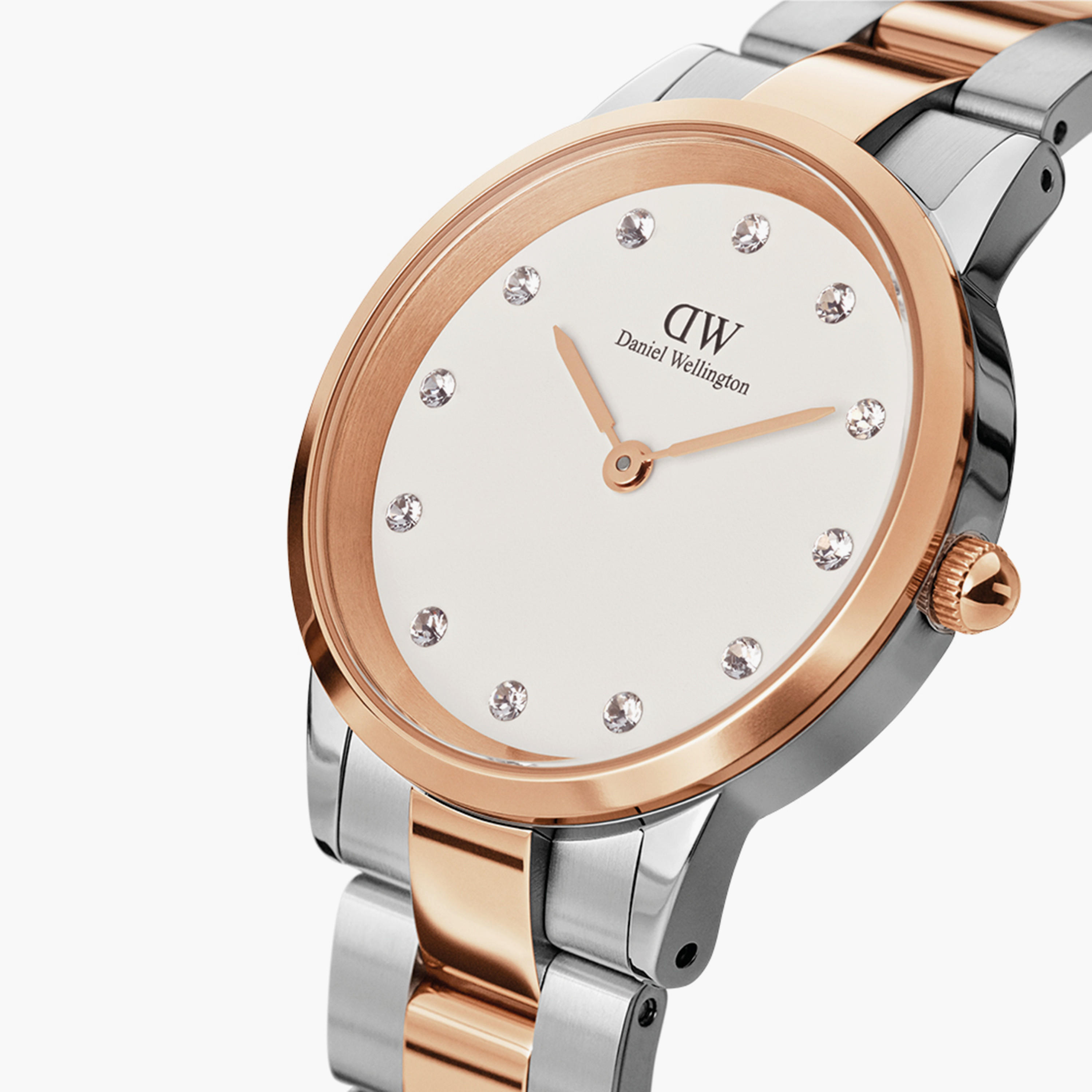 Daniel Wellington 32 MM Silver & Rose Gold Analog Stainless Steel Strap Watch - DW00100358-women-watchesandjewellery-watches-image-2