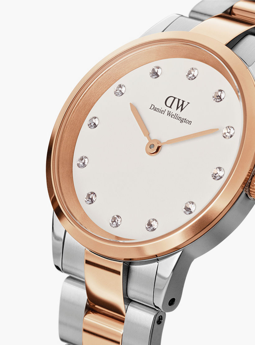Daniel Wellington 28 MM Silver & Rose Gold Analog Stainless Steel Strap Watch - DW00100359-women-watchesandjewellery-watches-image-2