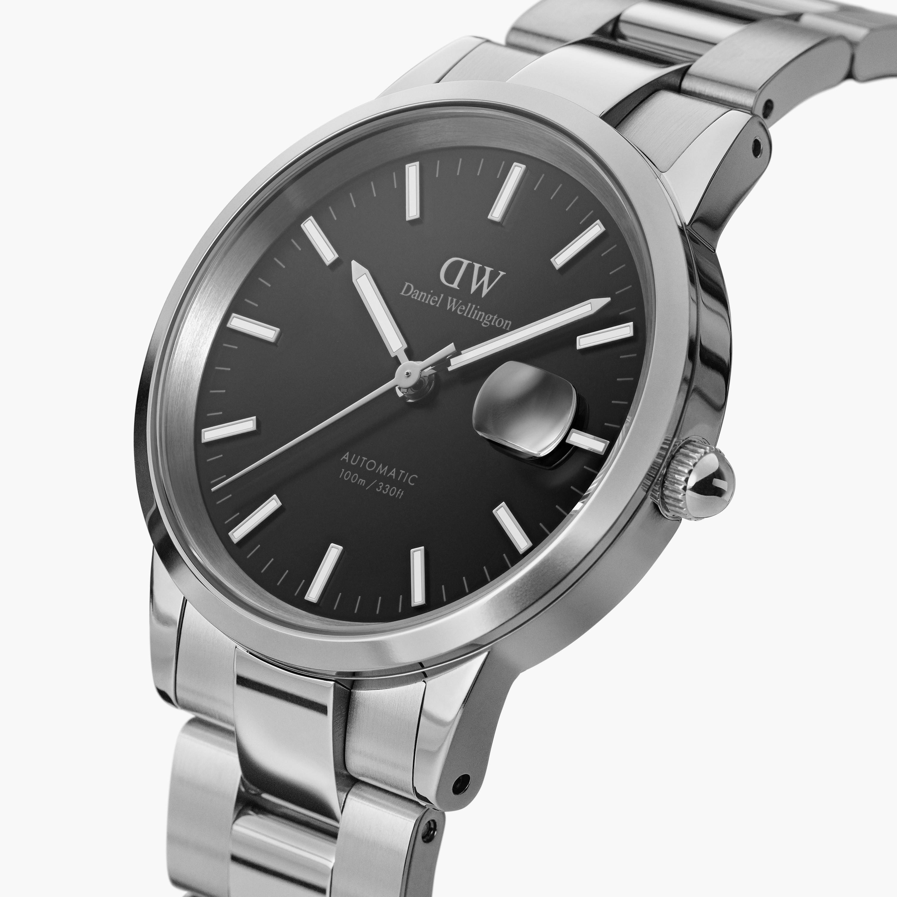 Daniel Wellington 40 MM Silver Automatic Stainless Steel Strap Watch - DW00100482-men-watchesandjewellery-watches-image-2