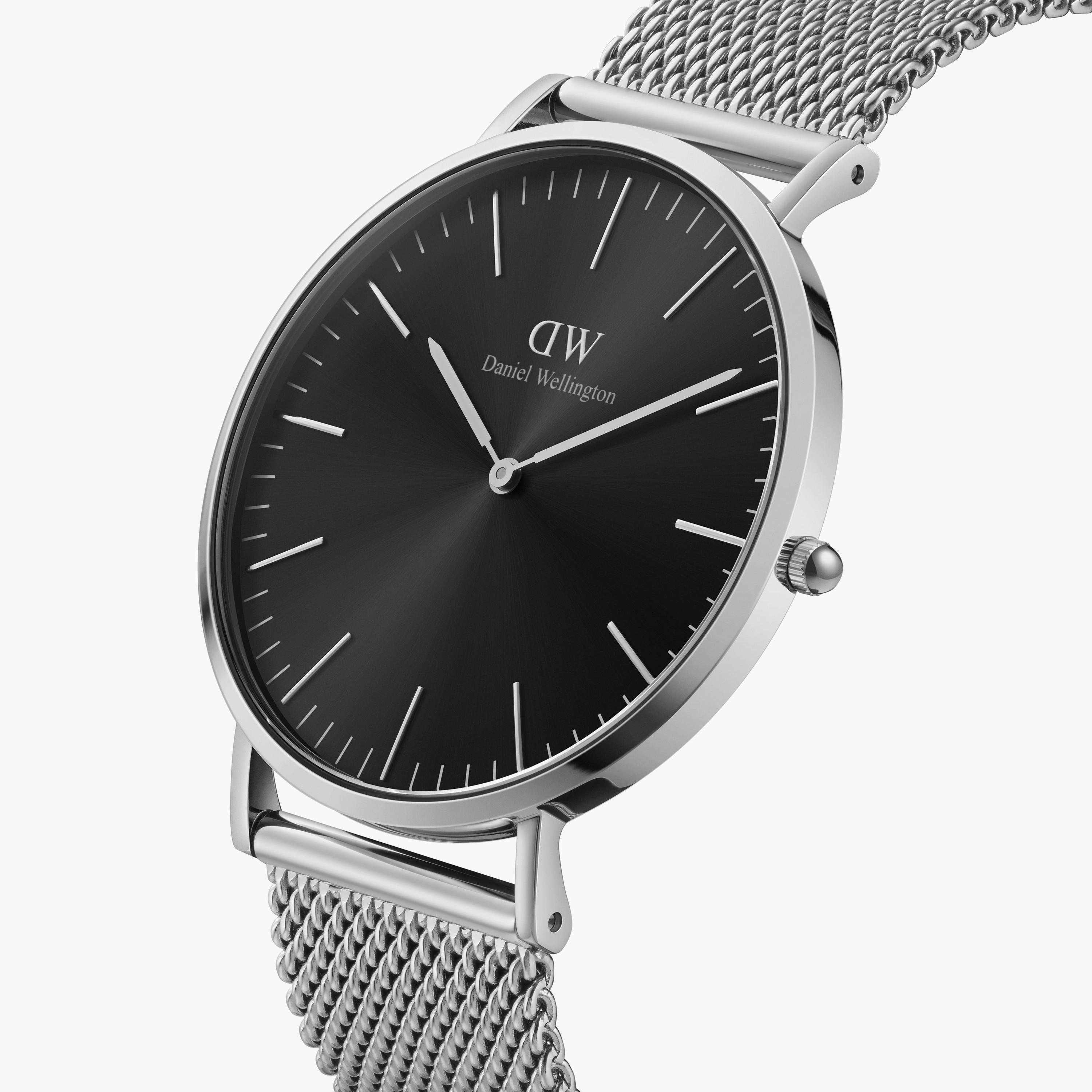 ساعة أنالوج الفضية بسوار ستانلس ستيل من دانيل ويلينجتون 40 ملم - DW00100629-men-watchesandjewellery-watches-image-2