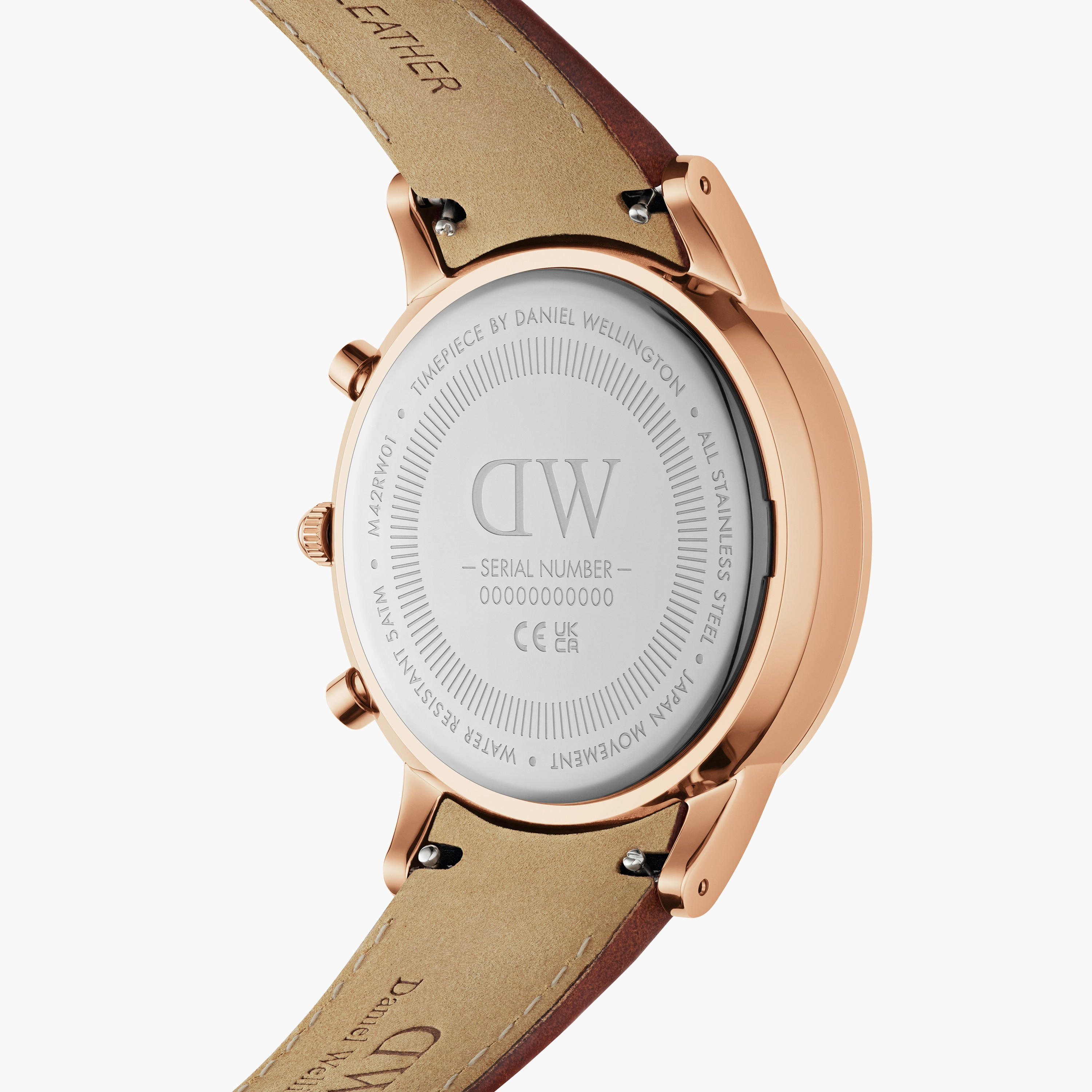 ساعة كرونوغراف من دانيل ويلينجتون للرجال بلون بني بسوار جلدي 42 ملم - DW00100639-men-watchesandjewellery-watches-image-3