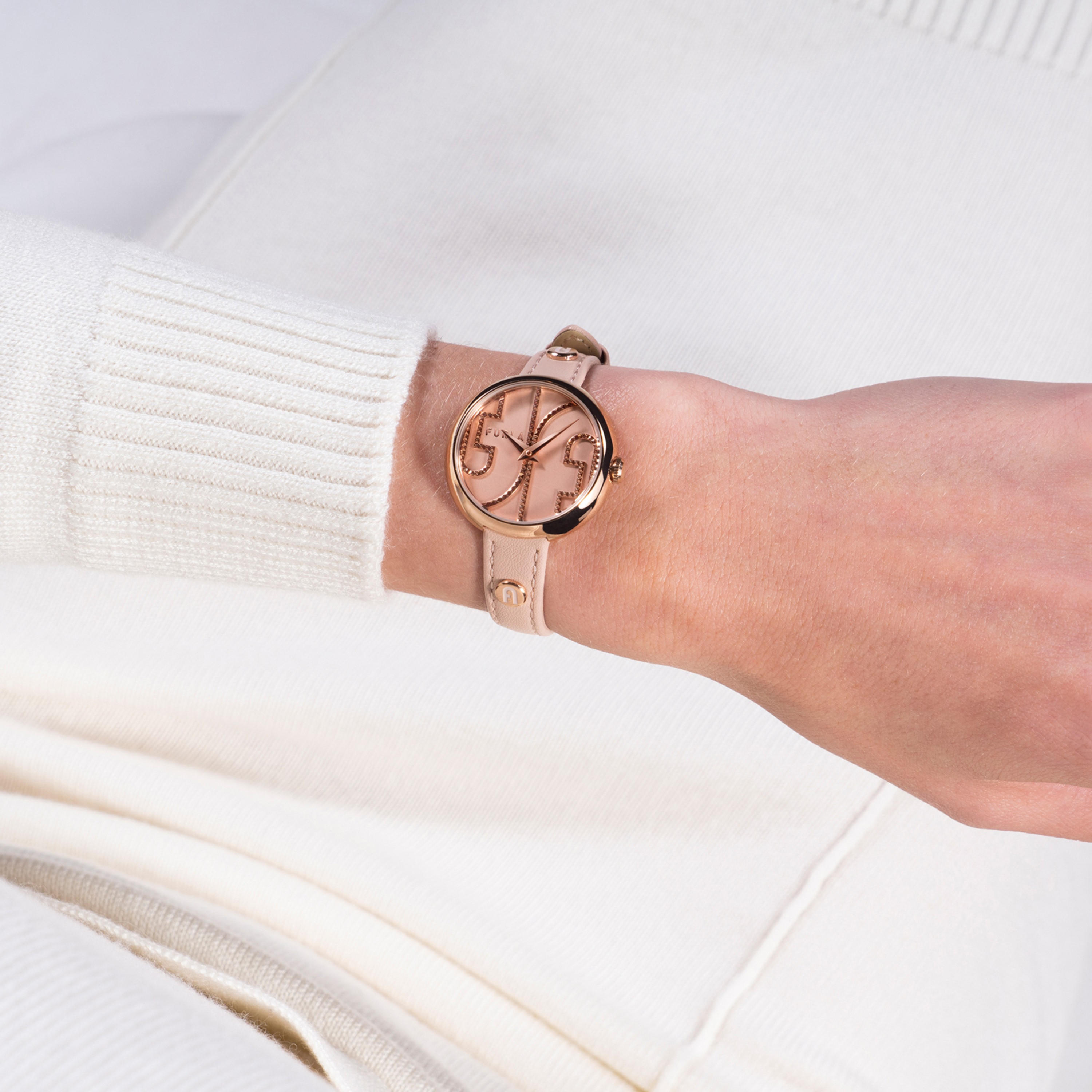 ساعة فورلا ذو انالوج بسوار جلدي بلون نيود | WW00005012L3-women-watchesandjewellery-watches-image-5