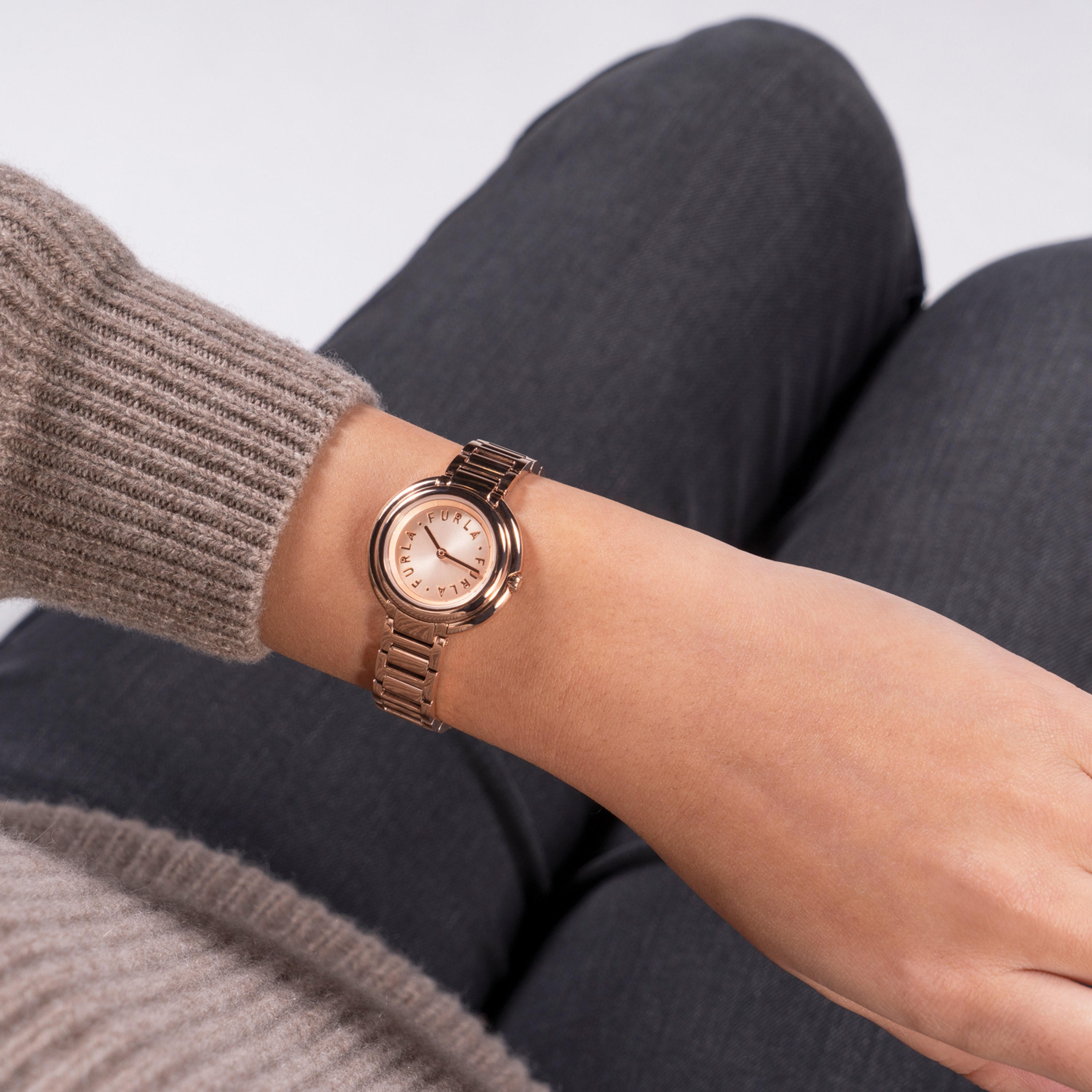 ساعة أنالوج ذهبية بسوار ستانلس ستيل من فورلا | WW00031002L3-women-watchesandjewellery-watches-image-5