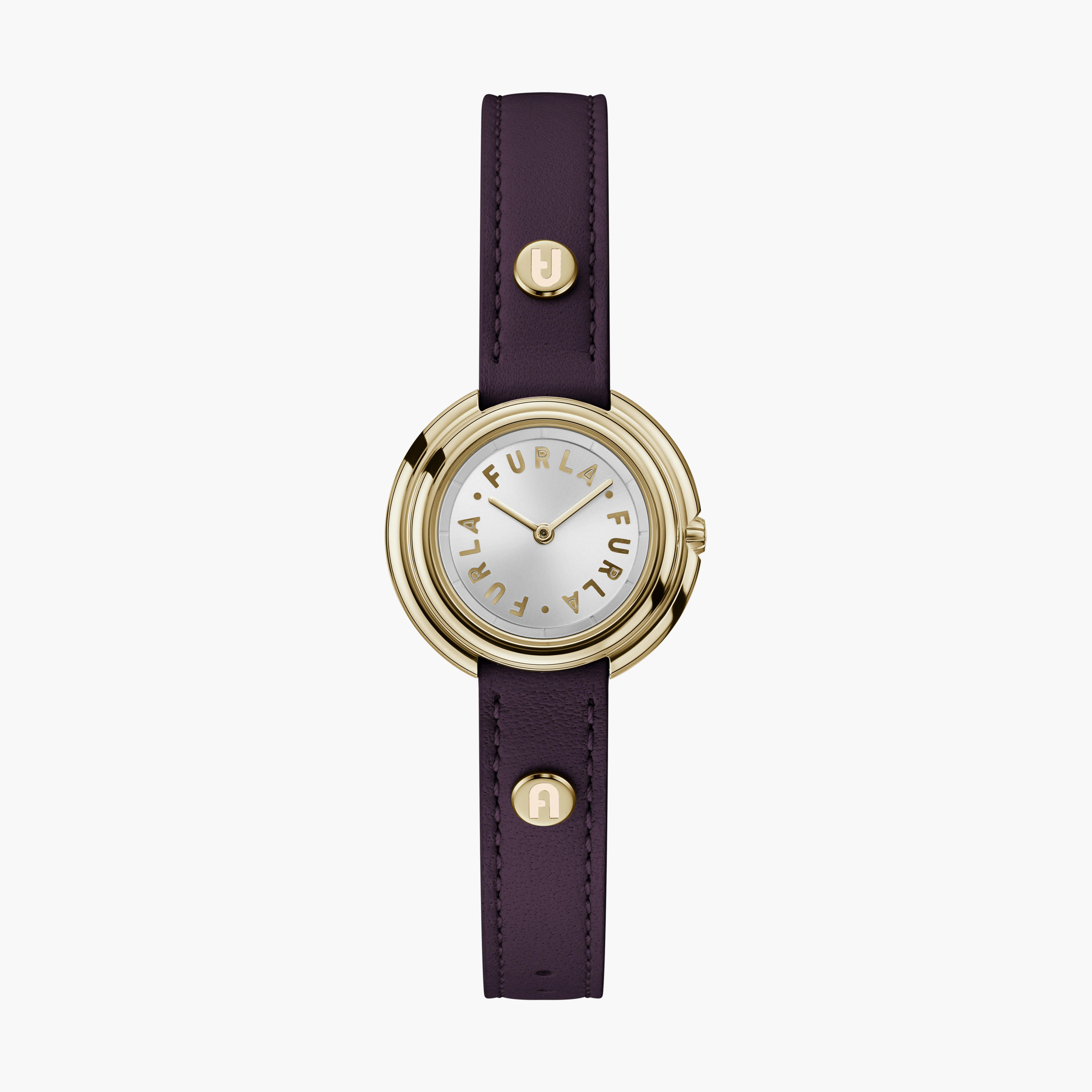 Furla Purple Analog Leather Strap Watch | WW00031006L2-women-watchesandjewellery-watches-image-1