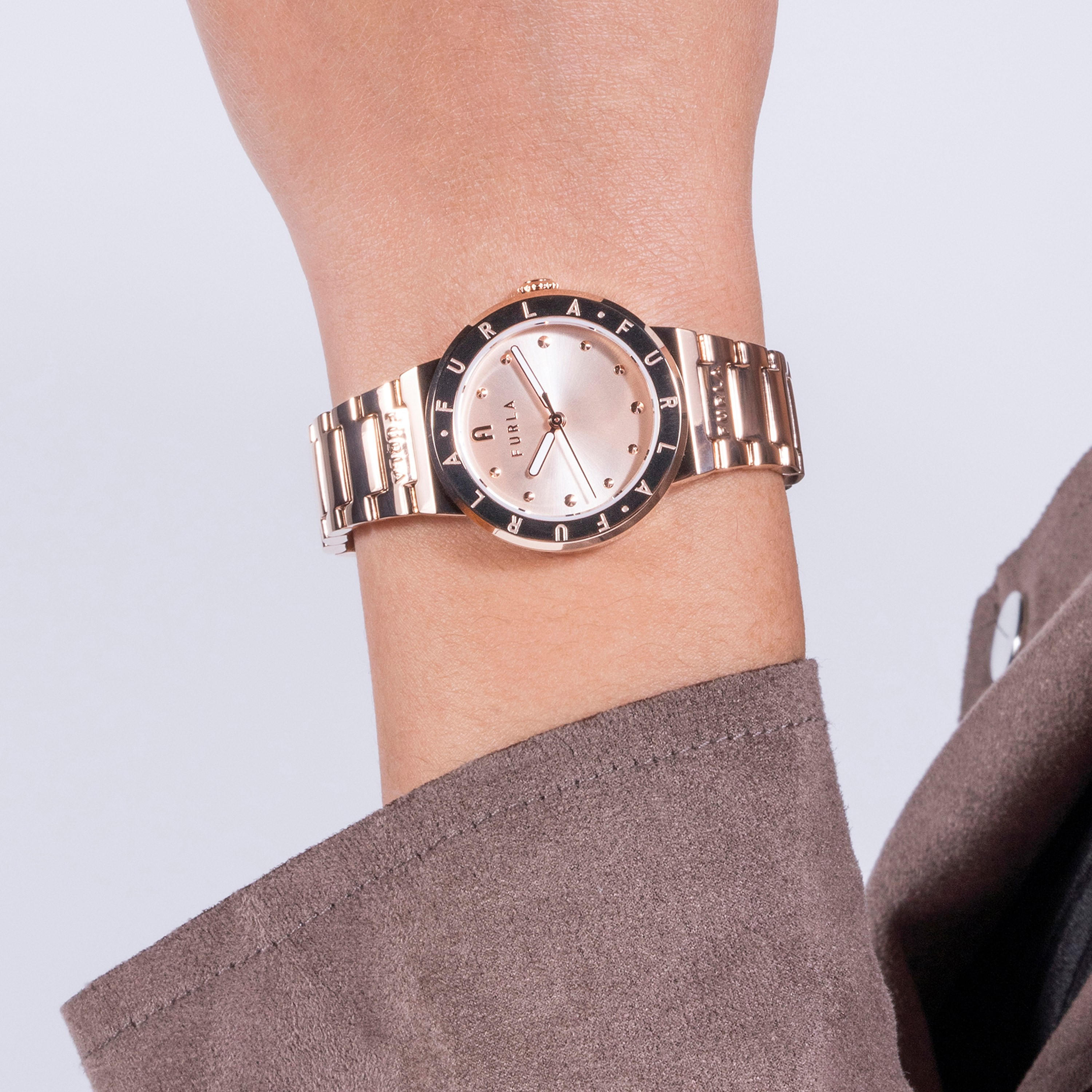 ساعة أنالوج ذهبية بسوار ستانلس ستيل من فورلا | WW00039002L3-women-watchesandjewellery-watches-image-5