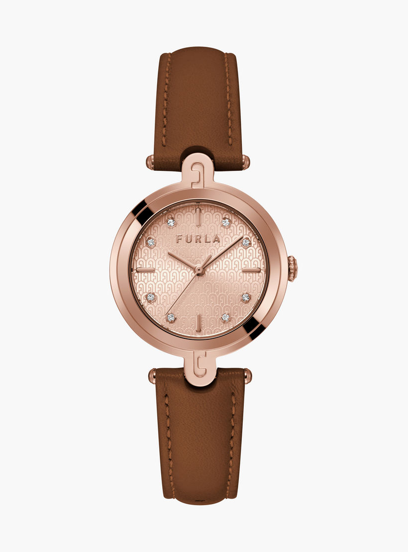 Furla Brown Analog Leather Strap Watch | WW00041009L3-women-watchesandjewellery-watches-image-1
