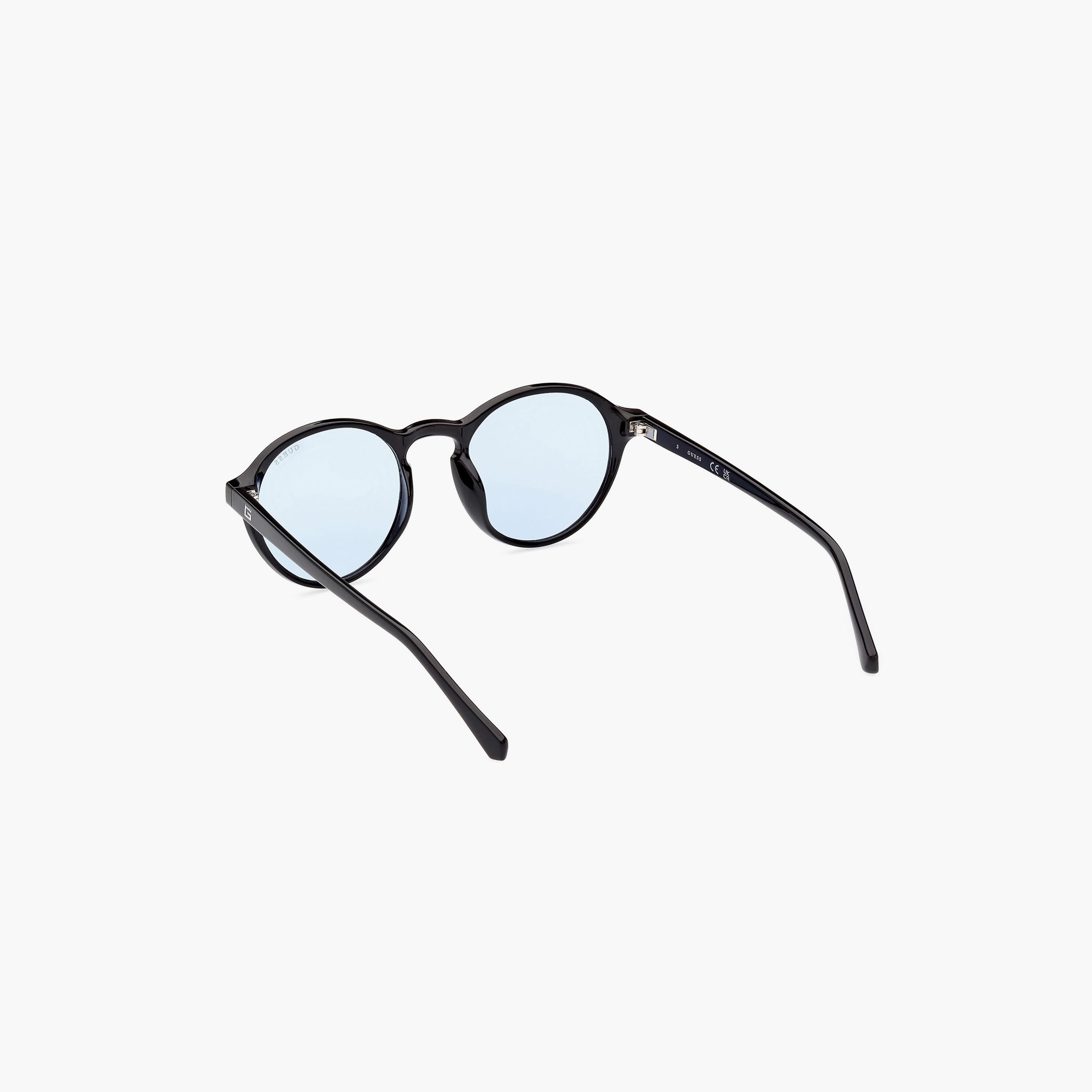 Guess Unisex Light Blue Lens Round Sunglasses - GU0006201V51-men-sunglasses-image-4