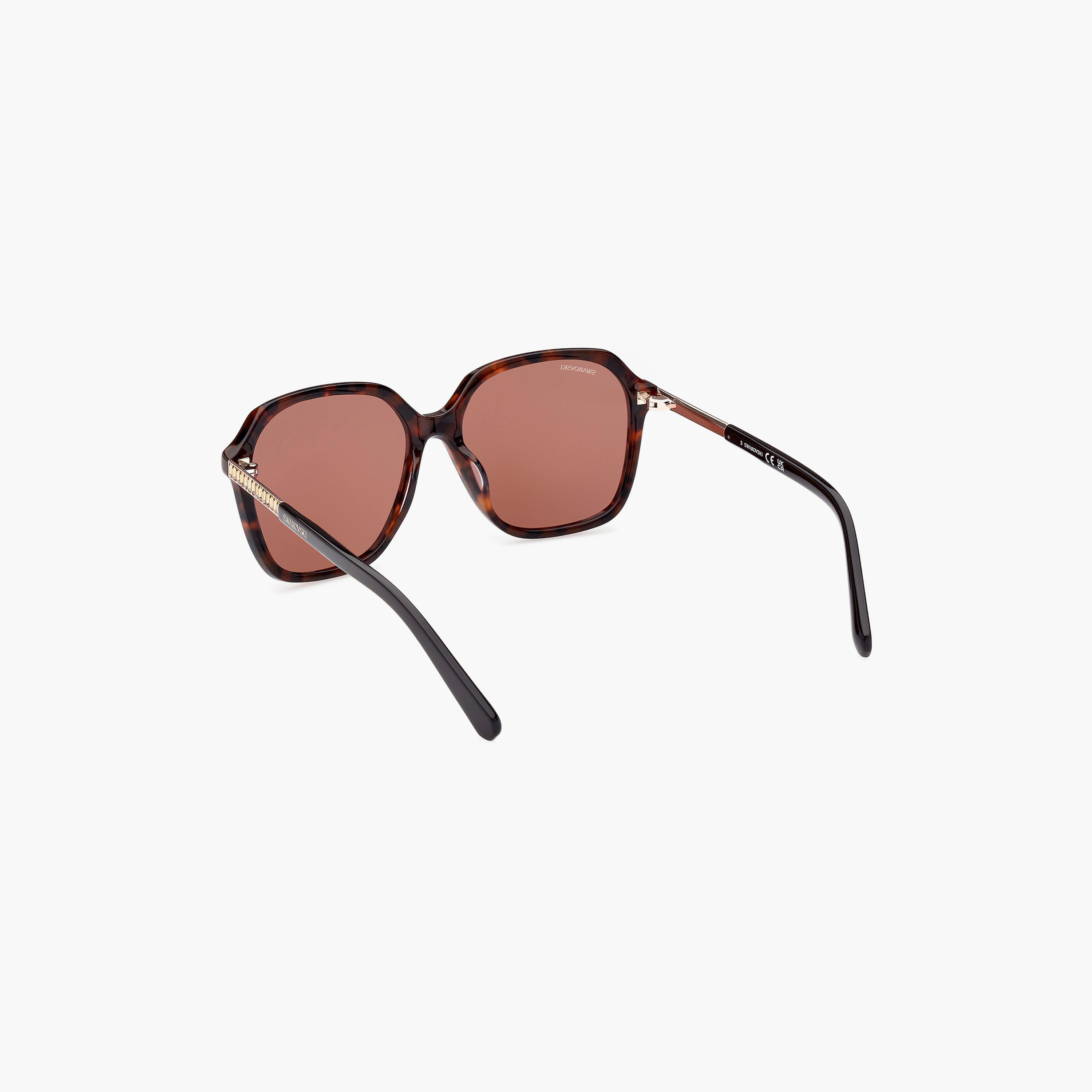 نظارة شمسية من سواروفسكي بعدسات بنية مربعة للنساء SK039052N56-women-sunglasses-image-4