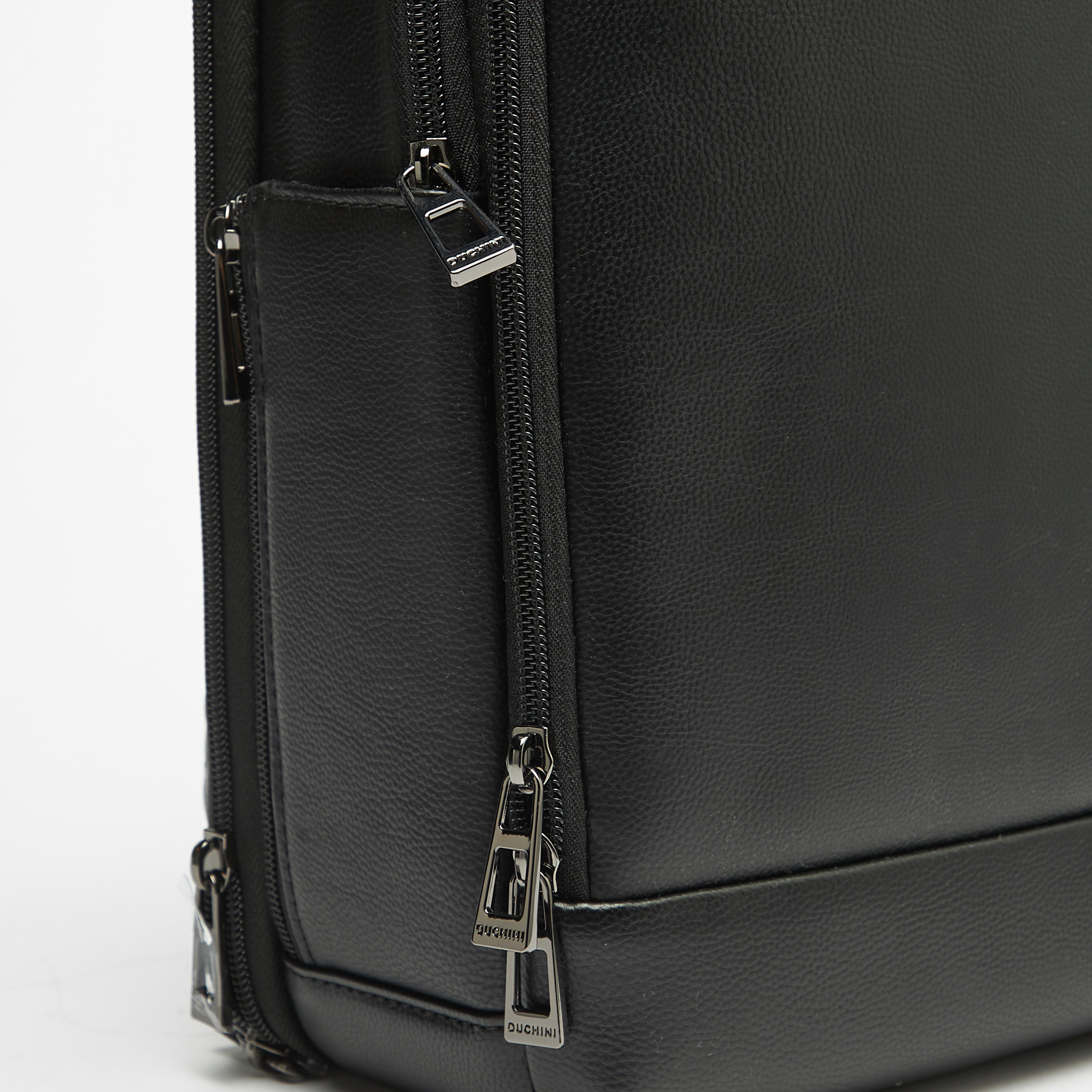 Duchini Textured Backpack with Adjustable Straps and Zip Closure-men-bags-image-4