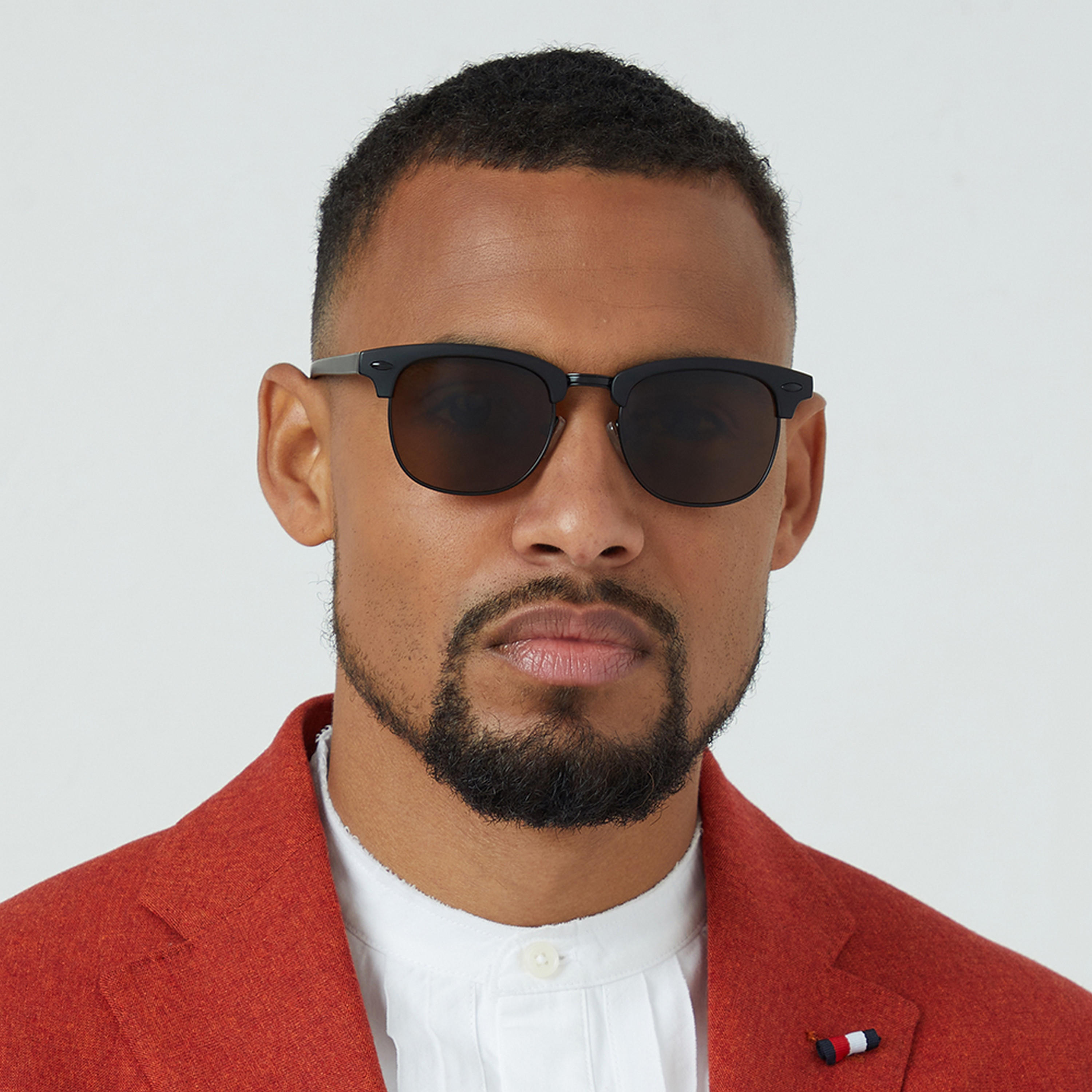 نظارة شمسية وبنية من بلاك أوت لينيا مع 49 مم ذات دائرية -men-sunglasses-image-5