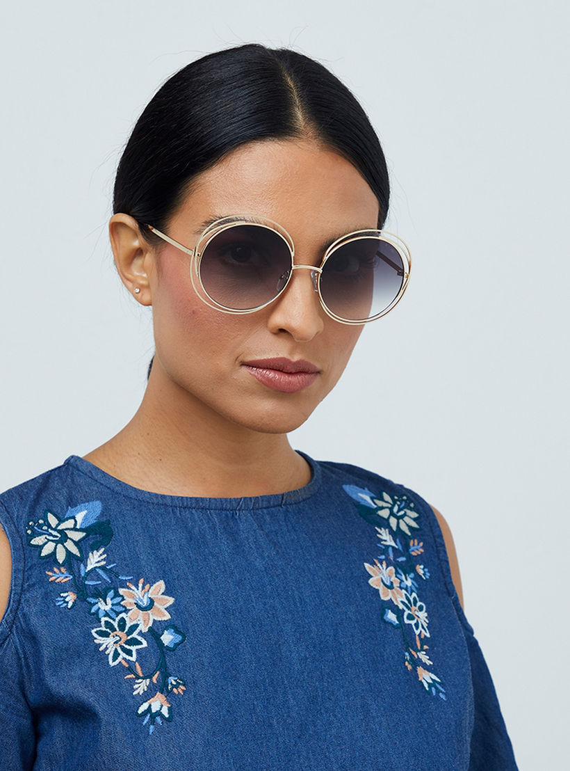 نظارة شمسية أرجوانية من بلاك أوت أمايا مع 57 مم ذات دائرية -women-sunglasses-image-4