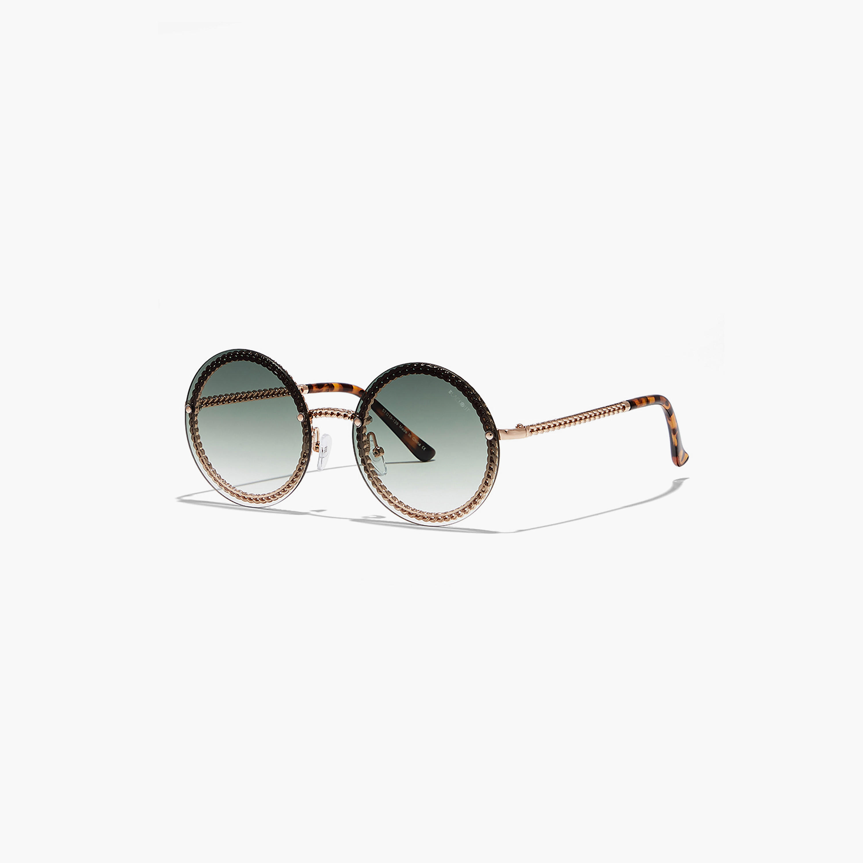 نظارة شمسية خضراء ودائرية من بلاك أوت رايز مع 57 مم -women-sunglasses-image-1