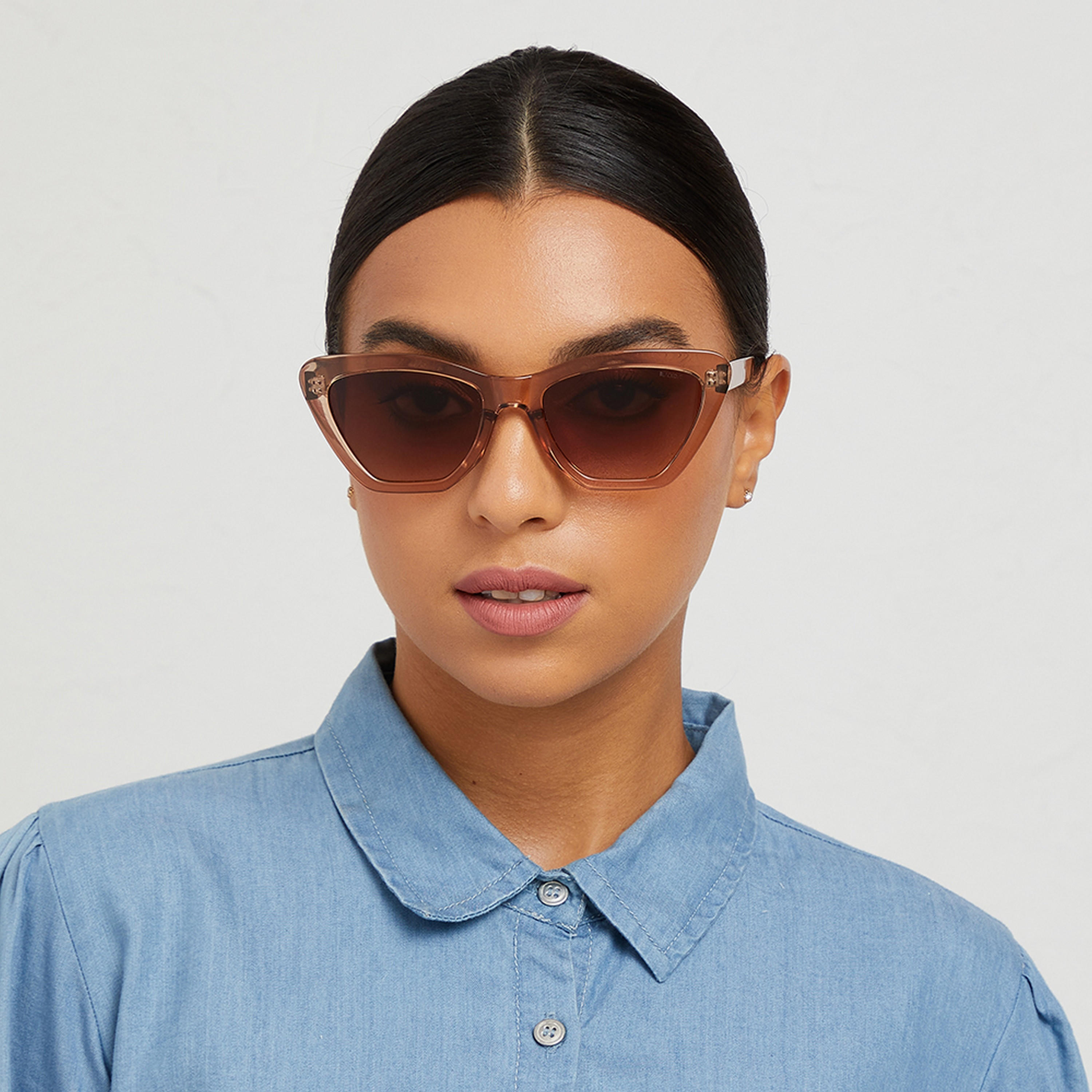 BlackOut HATTIE  Brown 57 mm Cat Eye Sunglasses -women-sunglasses-image-4