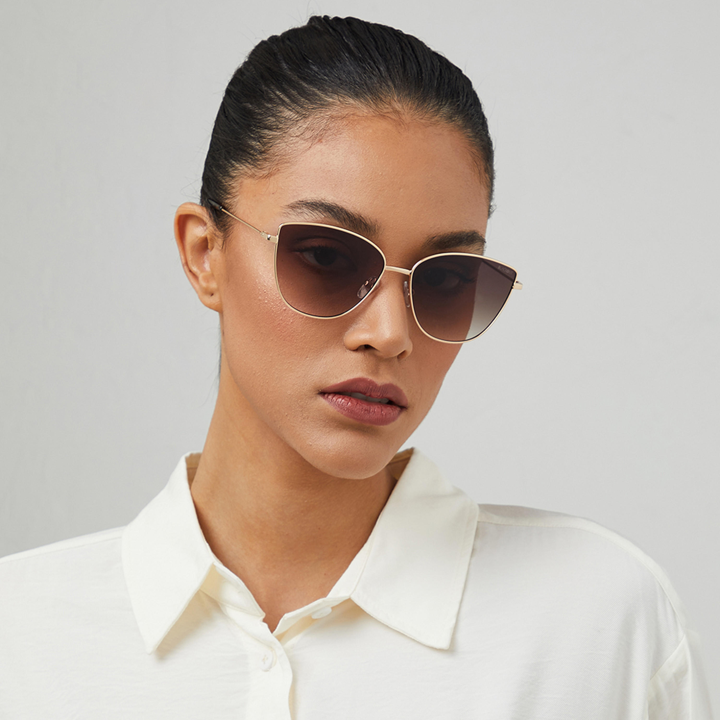 نظارة شمسية وبنية ذات كات آي من بلاك أوت سيليب مع 59 مم -women-sunglasses-image-4