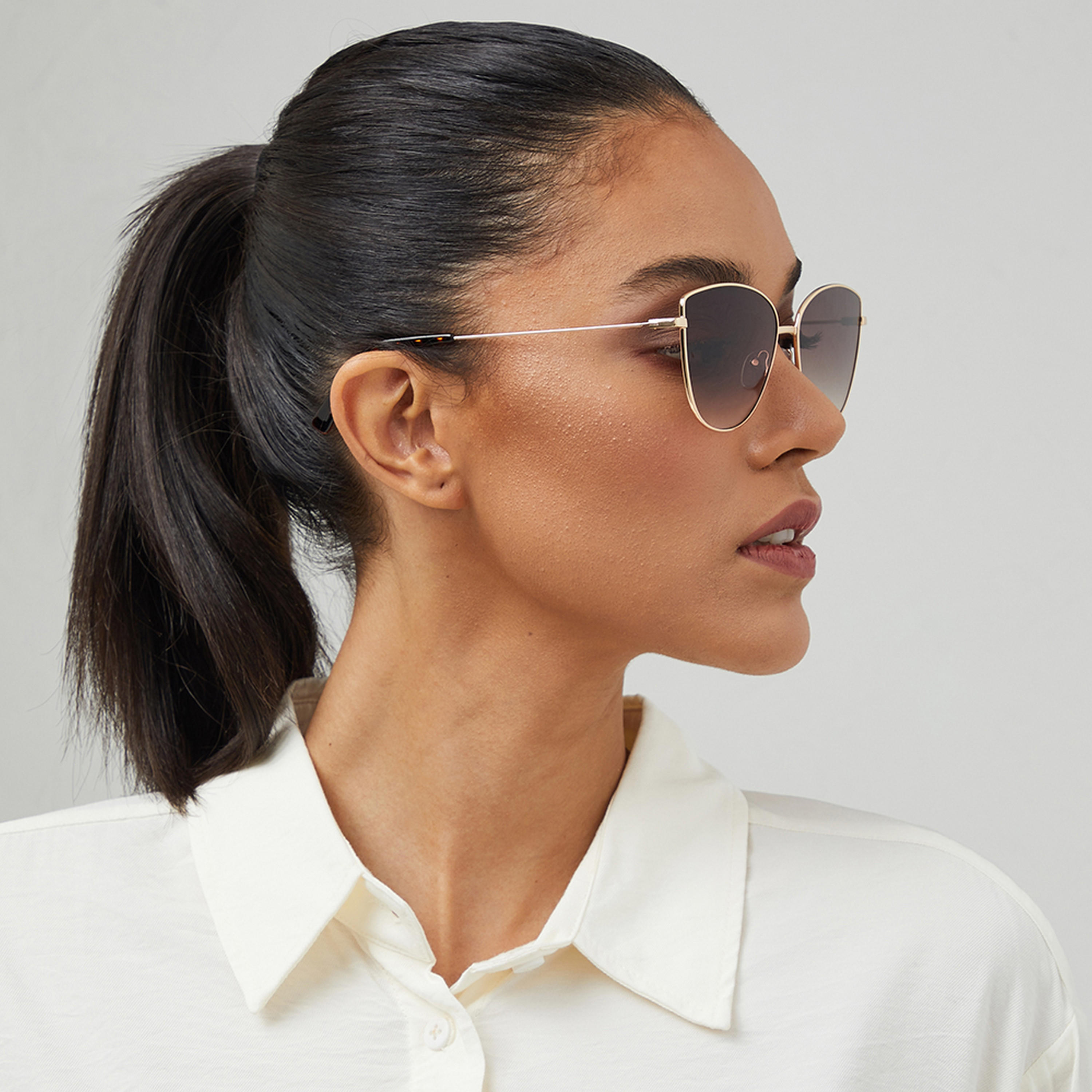 نظارة شمسية وبنية ذات كات آي من بلاك أوت سيليب مع 59 مم -women-sunglasses-image-5