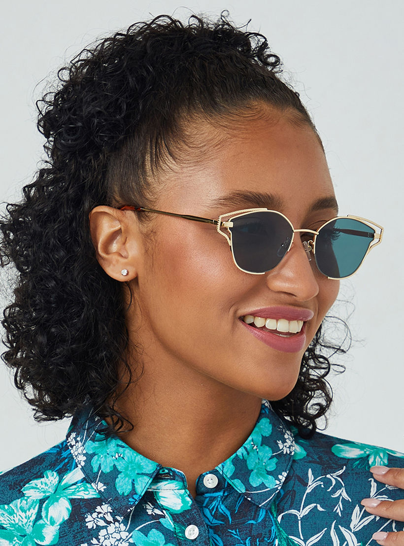 BlackOut HYPATIA Green 54 mm Cat Eye Sunglasses -women-sunglasses-image-5