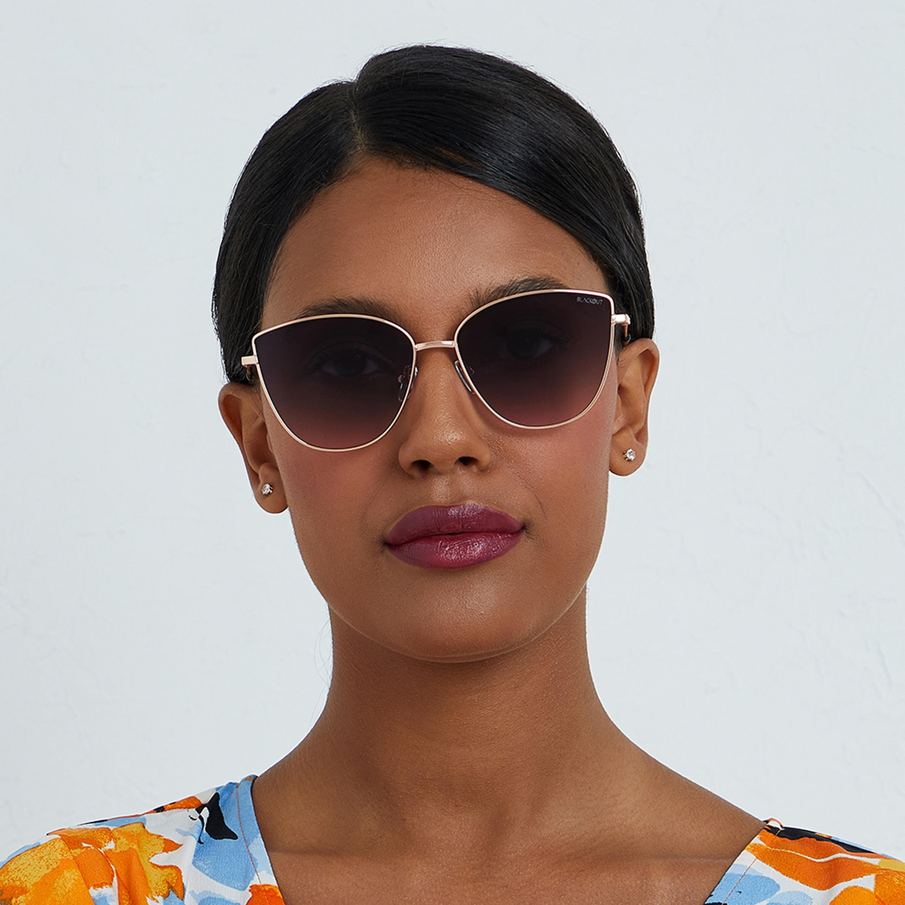 BlackOut CELEB  Blue 59 mm Cat Eye Sunglasses -women-sunglasses-image-4