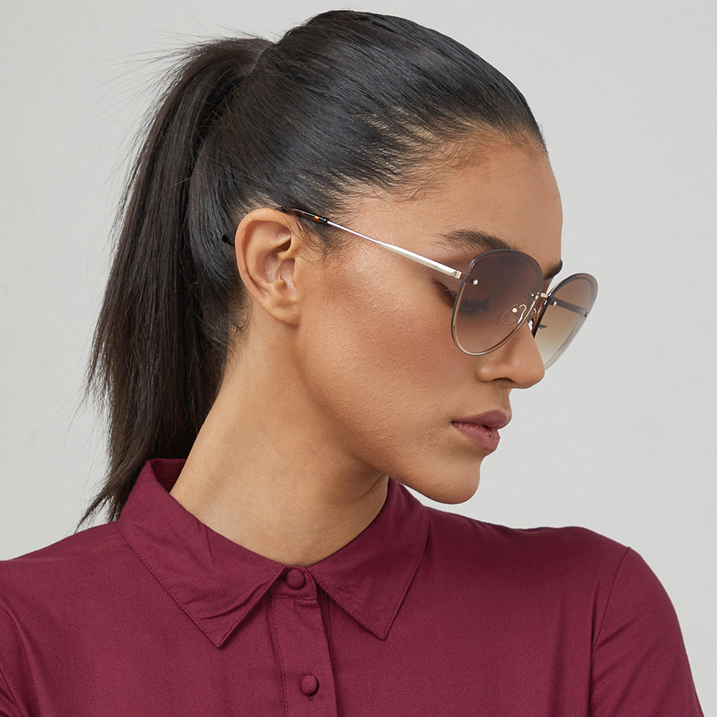 BlackOut HEDY  Brown 65 mm Cat Eye Sunglasses -women-sunglasses-image-5