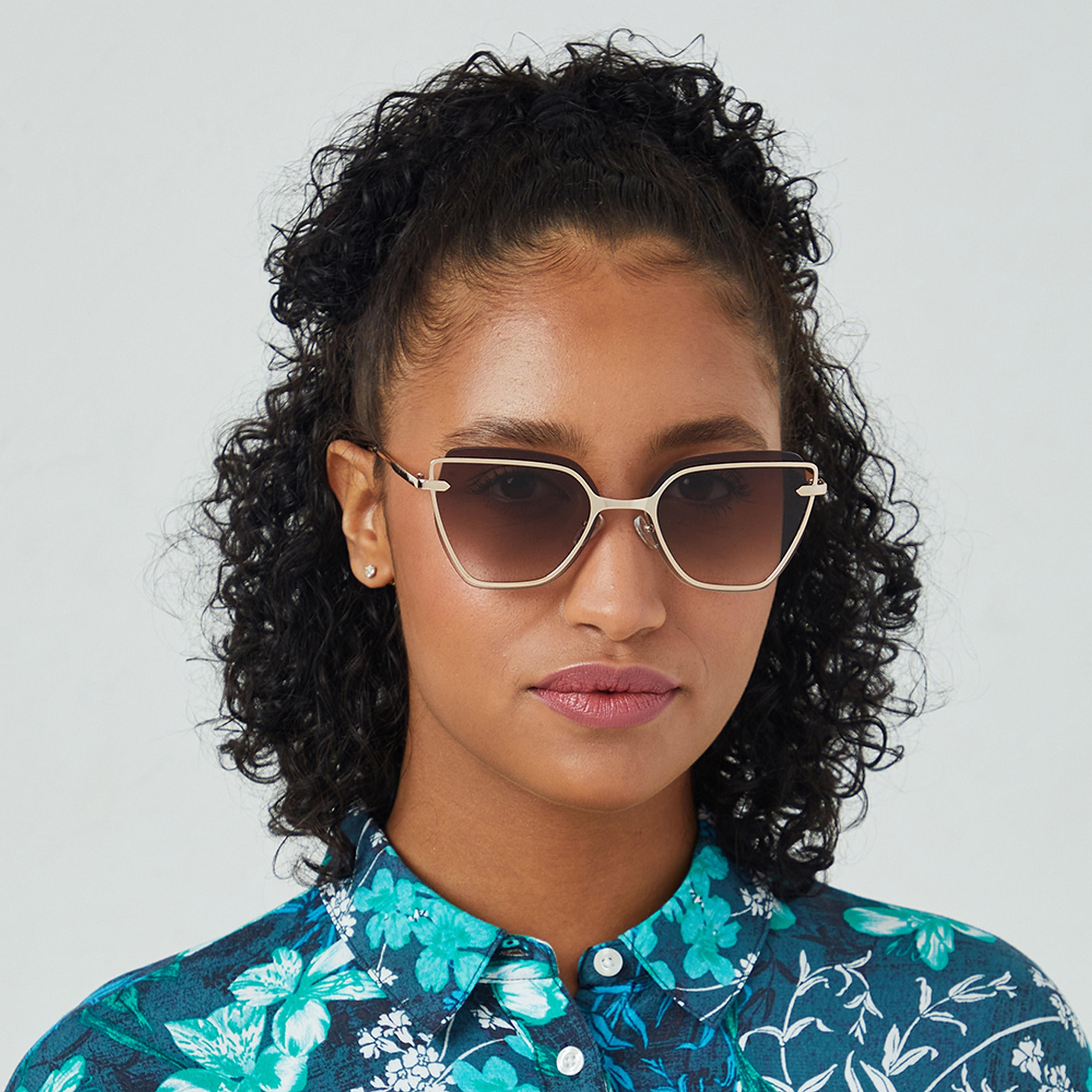 BlackOut STARLIGHT  Brown 57 mm Cat Eye Sunglasses -women-sunglasses-image-4