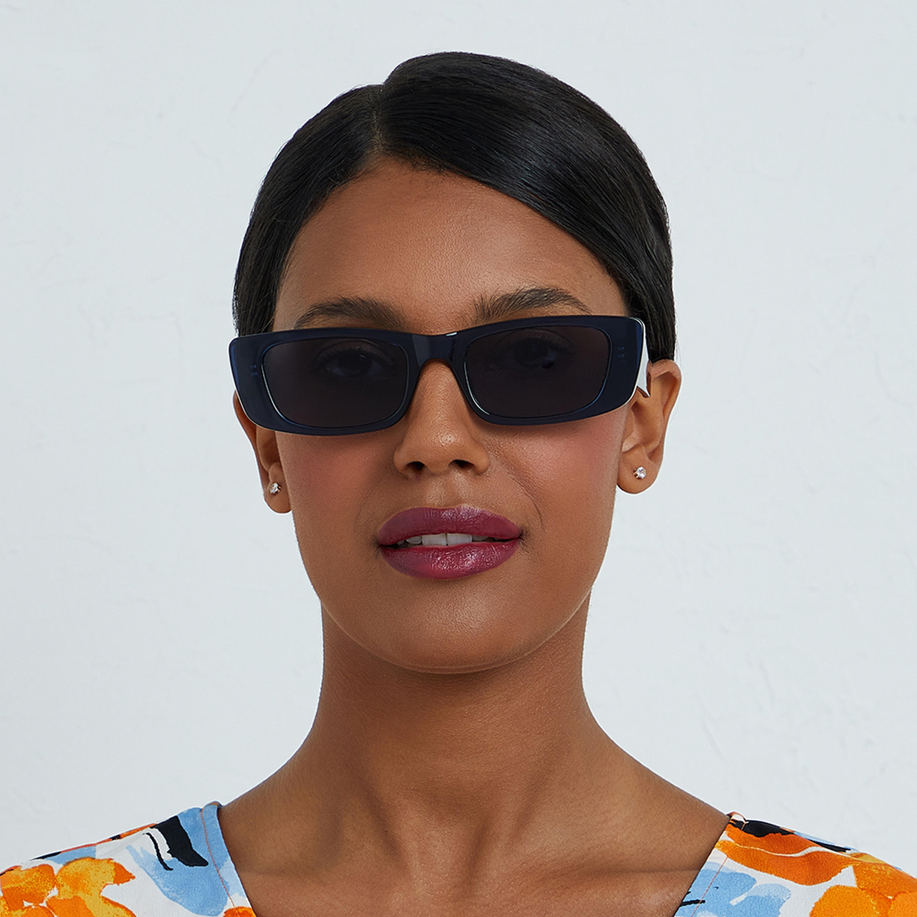 BlackOut MANHATTAN Blue 52 mm Rectangle Sunglasses -women-sunglasses-image-4