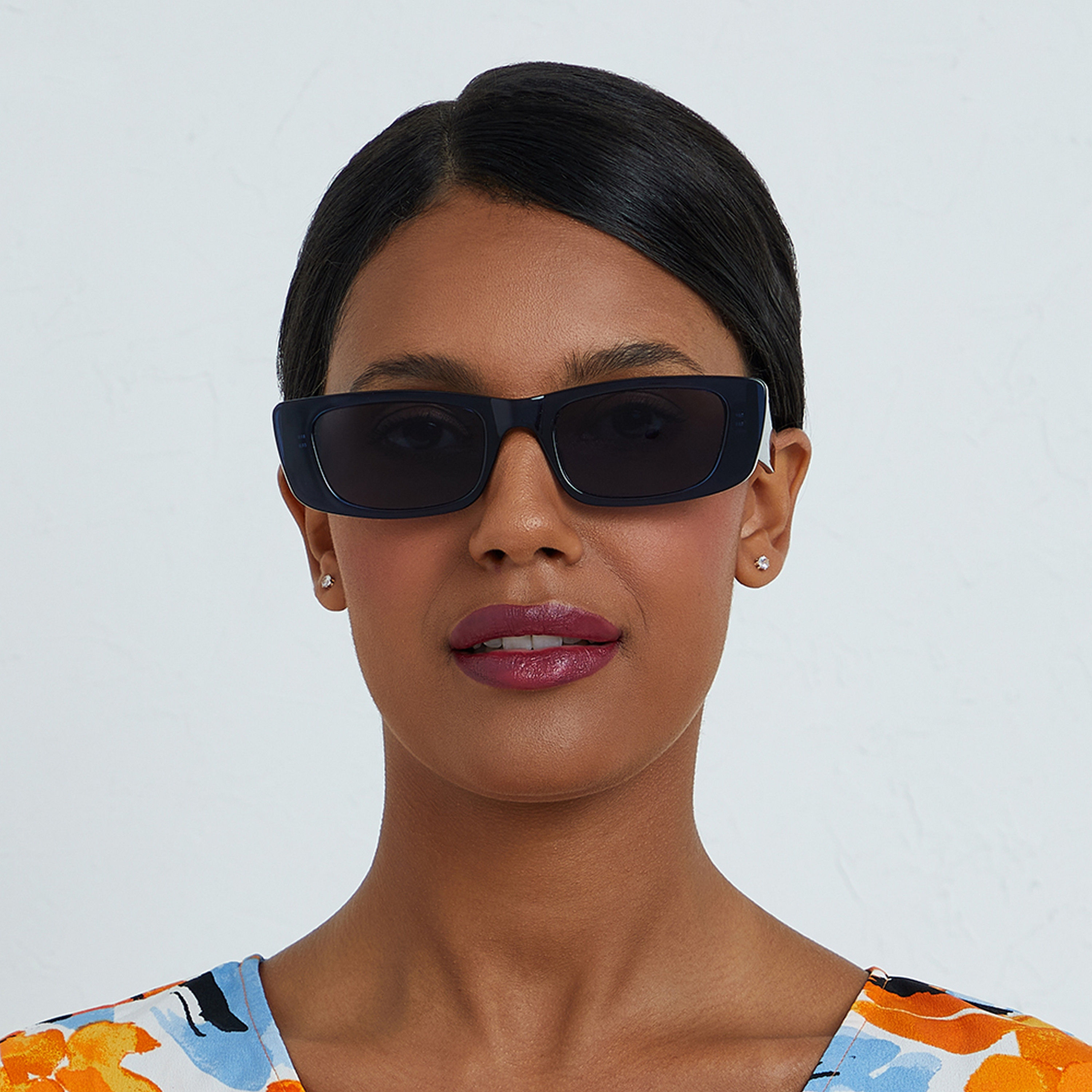 BlackOut MANHATTAN Blue 52 mm Rectangle Sunglasses -women-sunglasses-image-4