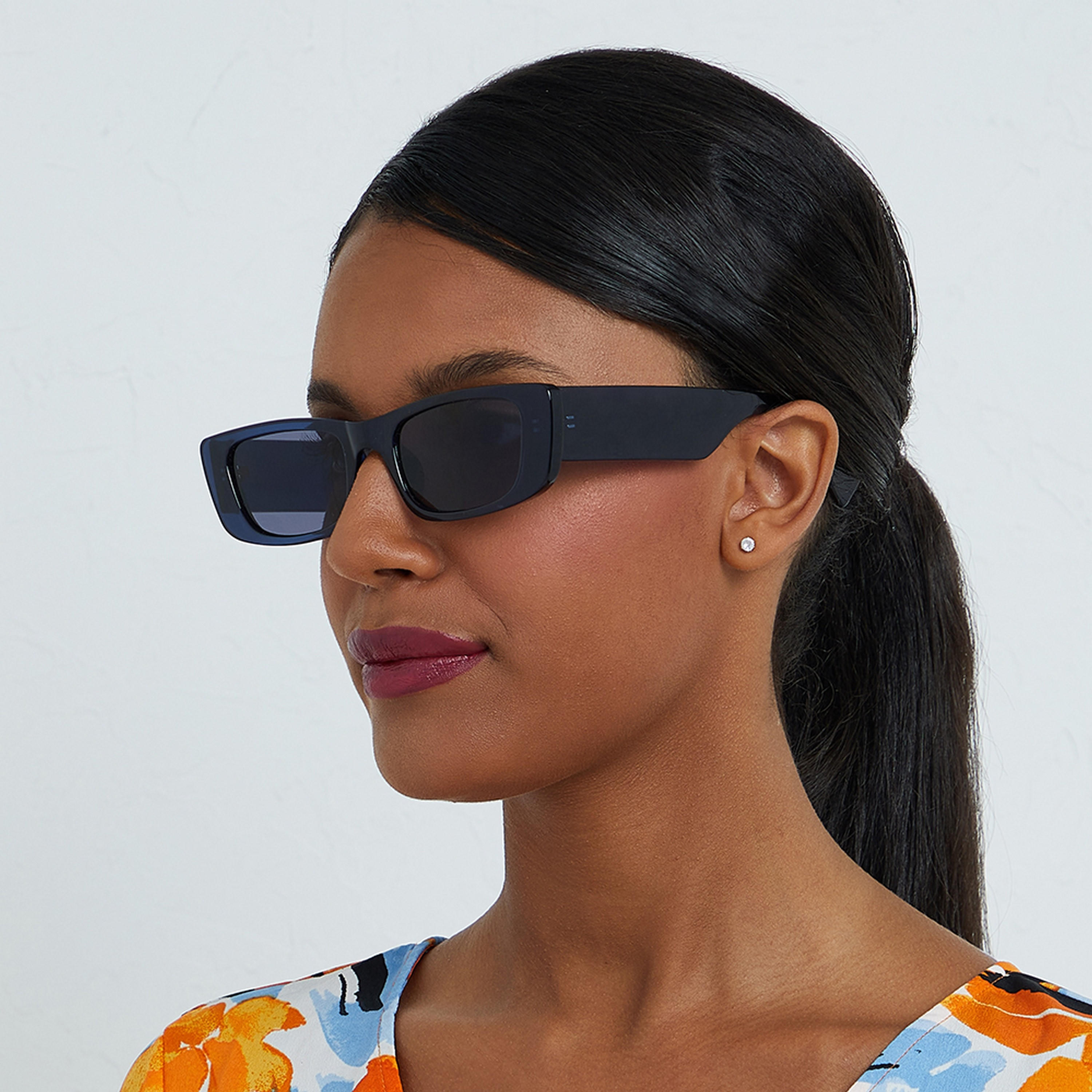 BlackOut MANHATTAN Blue 52 mm Rectangle Sunglasses -women-sunglasses-image-5