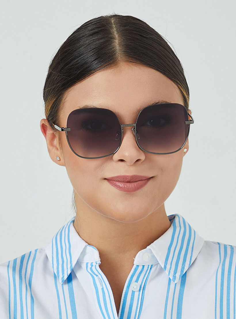 BlackOut GEO Black 59 mm Square Sunglasses -women-sunglasses-image-5