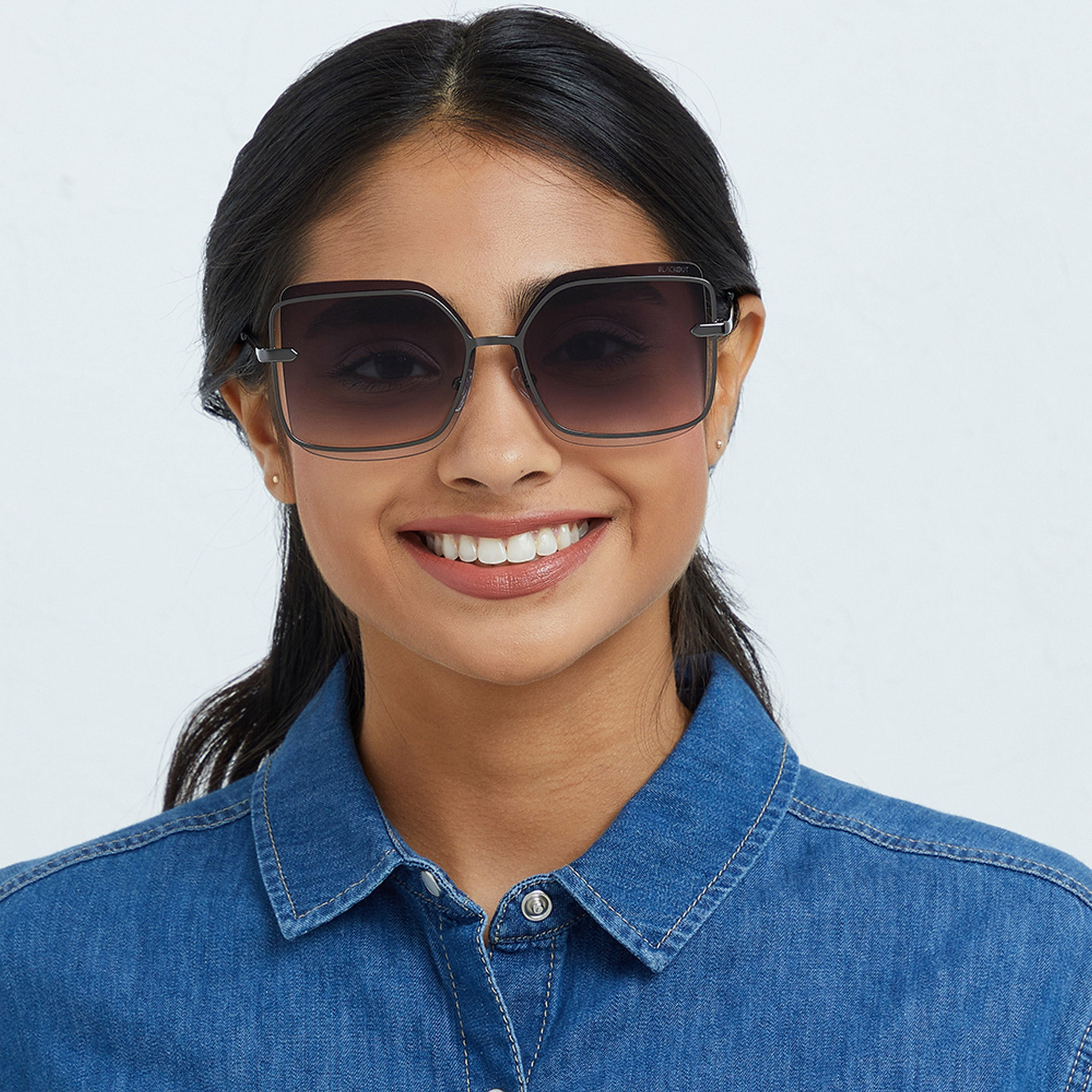 نظارة شمسية سوداء مربعة من بلاك أوت مون لايت مع 60 مم -women-sunglasses-image-5